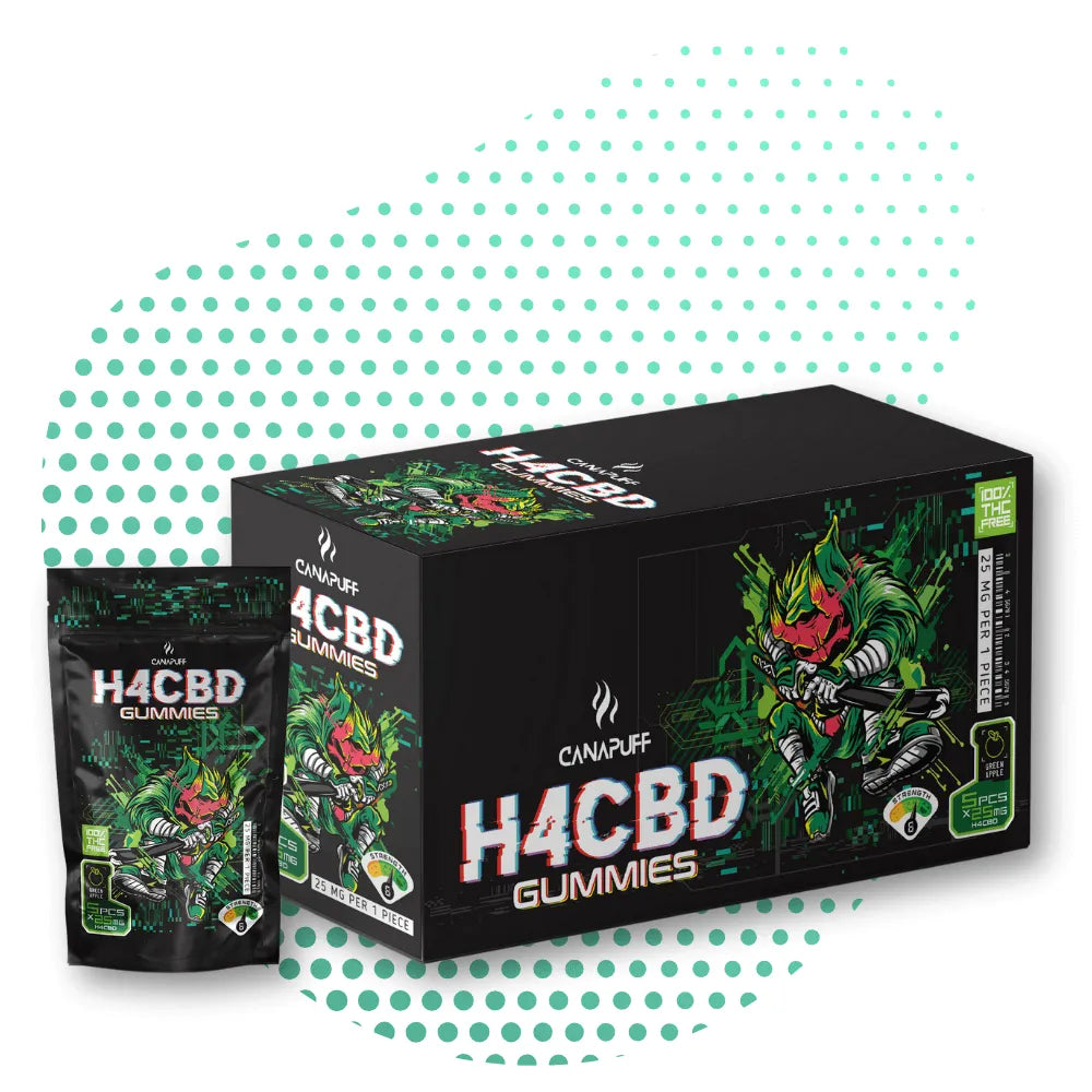 Canapuff - Gumisie H4CBD - Zielone Jabłko Canapuff