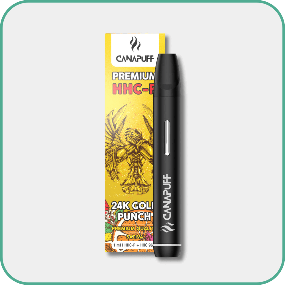 24K GOLD PUNCH 96% HHC-P - Canapuff - ΜΙΑ ΧΡΗΣΗ - 1ml Canapuff