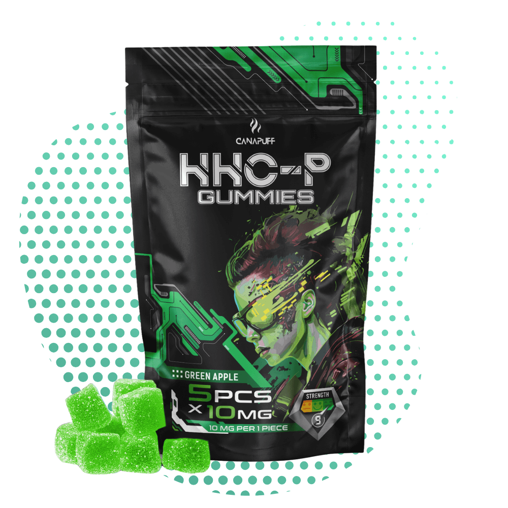canapuff hhcp gumicukorkák zöld alma canapuff