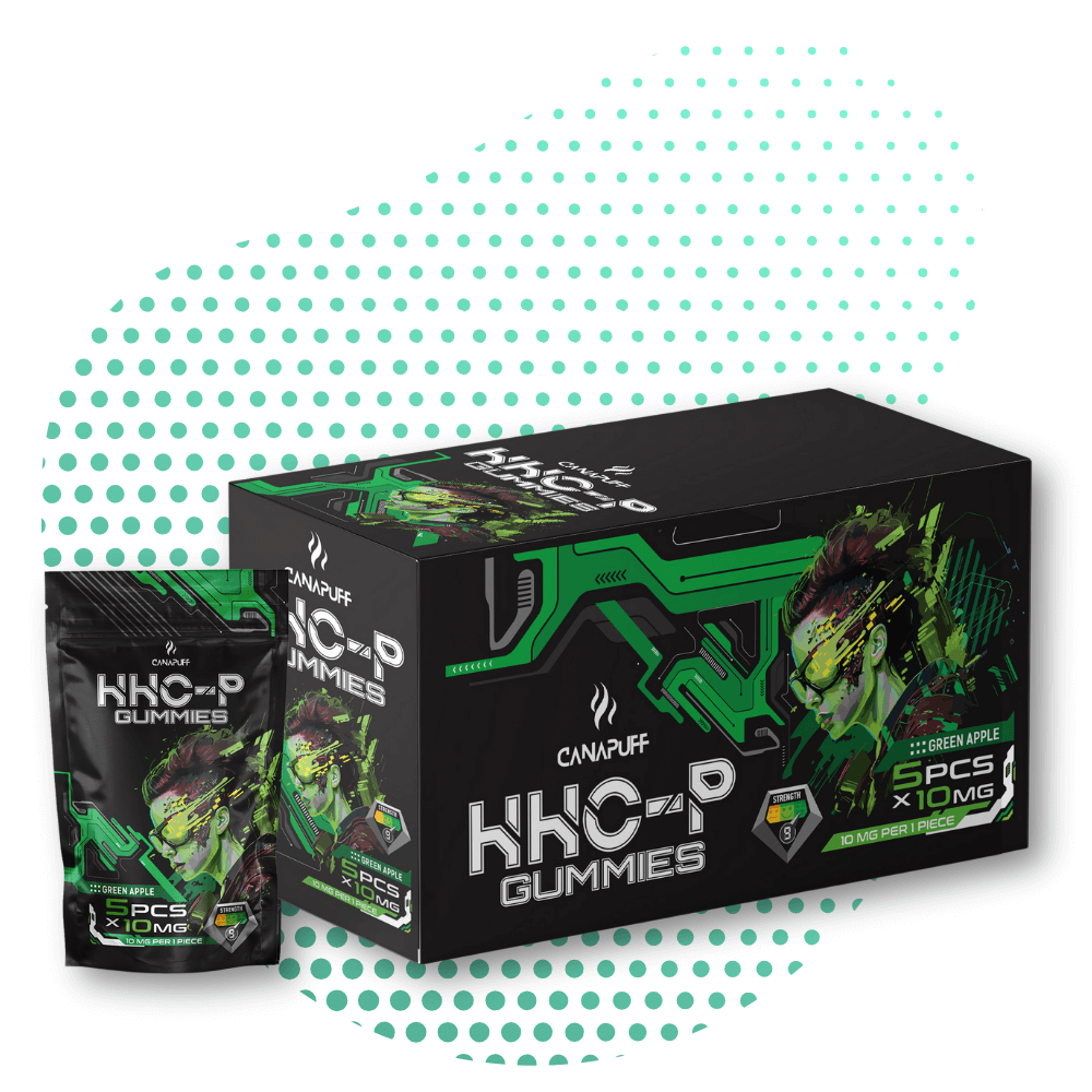 Canapuff HHCP Gominolas paquete manzana verde