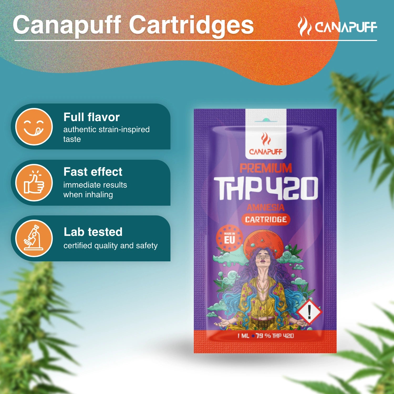 Canapuff - Amnesia - THP420 79% - cartridge
