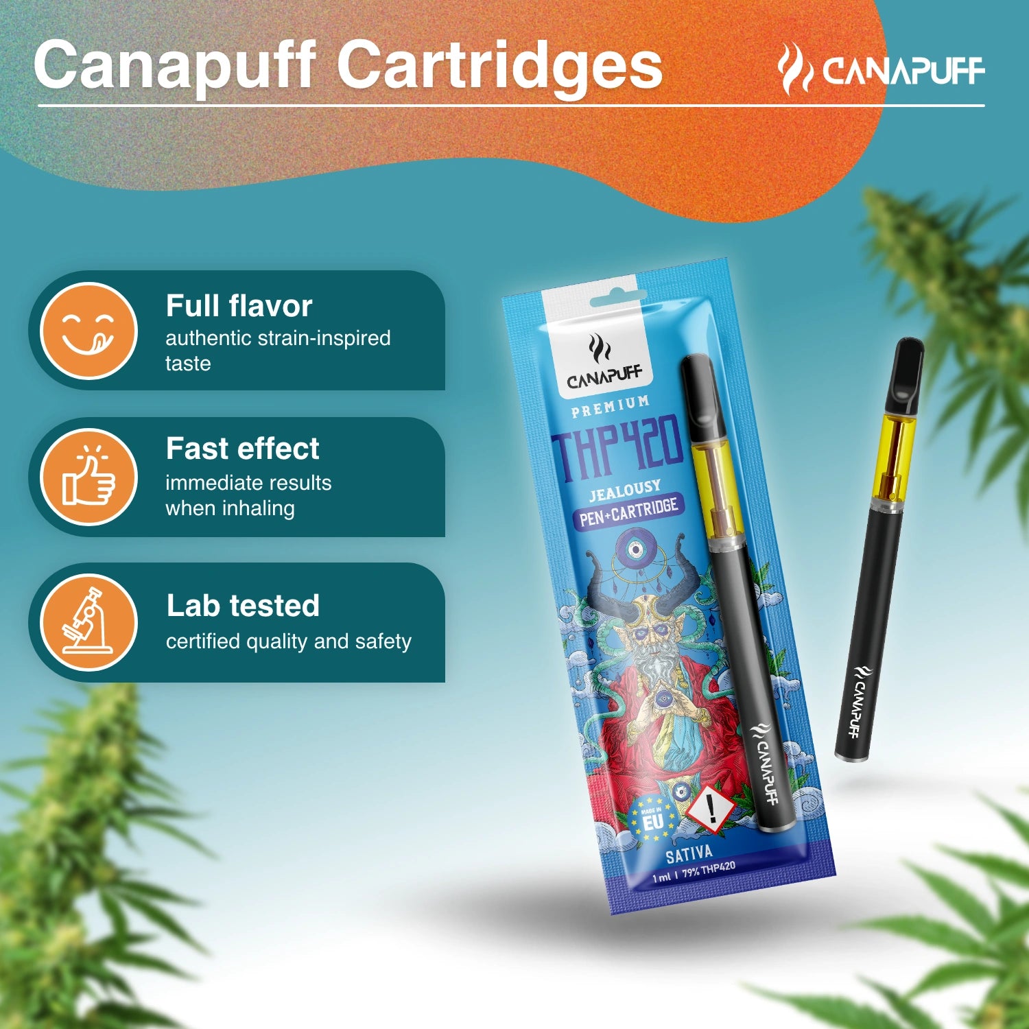 Canapuff - Jealousy - THP420 79% - Pen+Cartridge