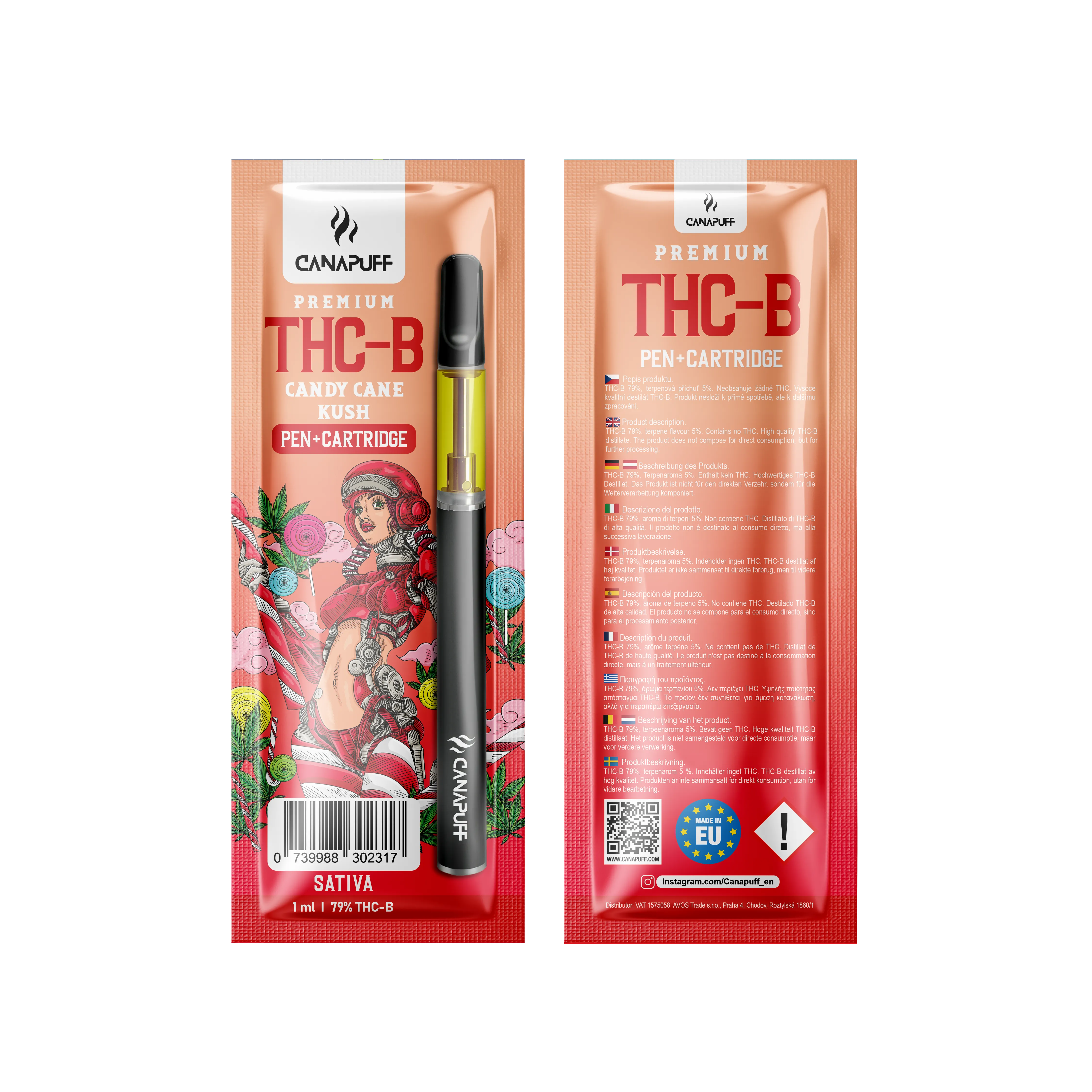 Canapuff Candy Cane Kush THC B 79 peno kasetė
