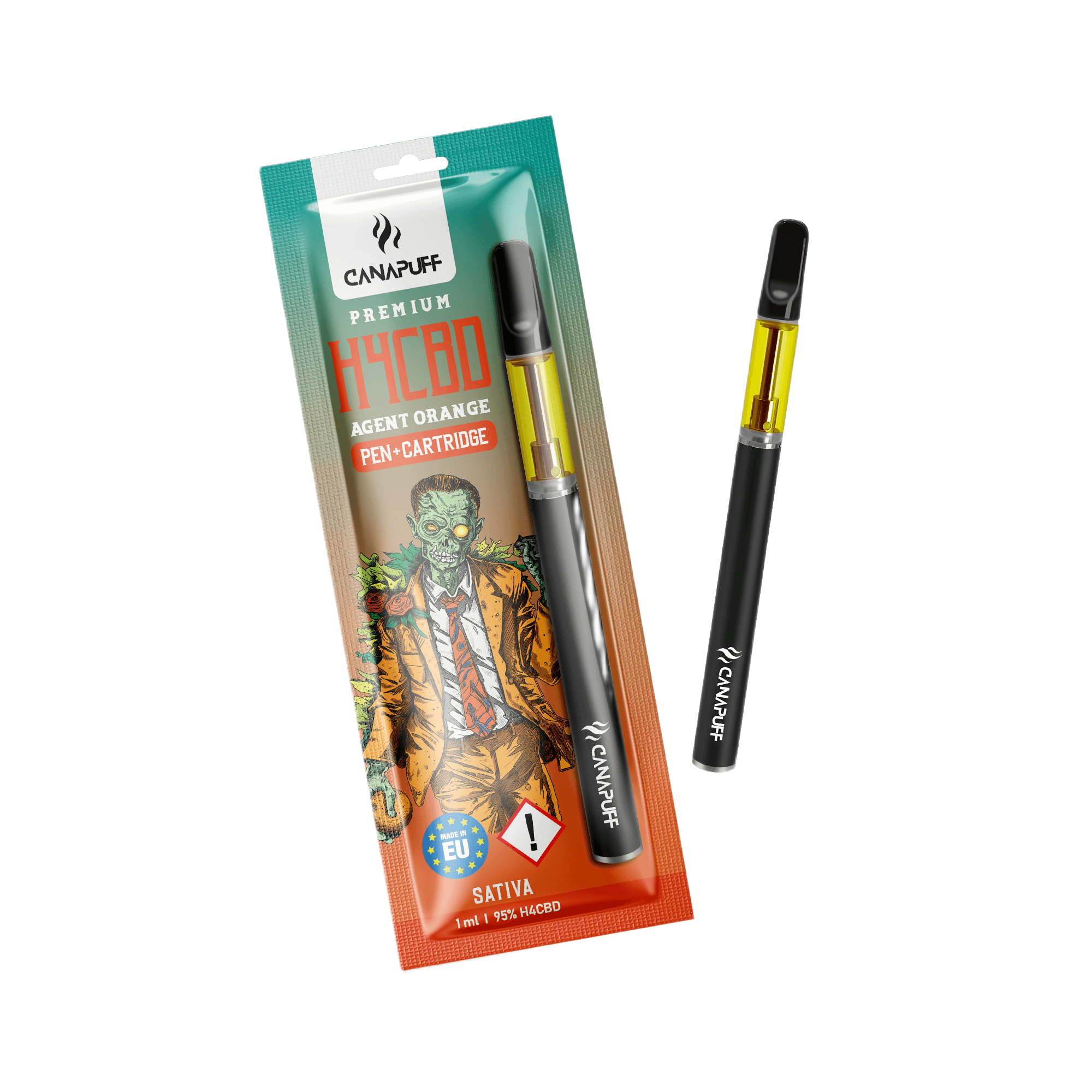 H4CBD Pen+Cartridge Agent Orange 95%
