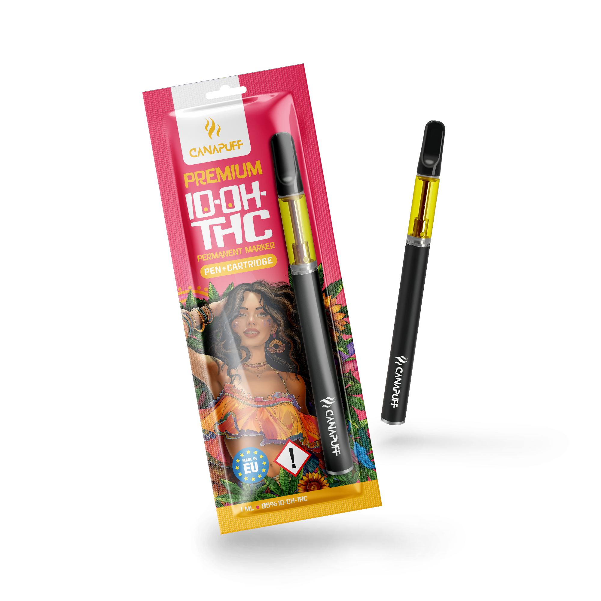 Canapuff - Μόνιμος μαρκαδόρος - 10-OH-THC 95% - Στυλό+καρφίτσα