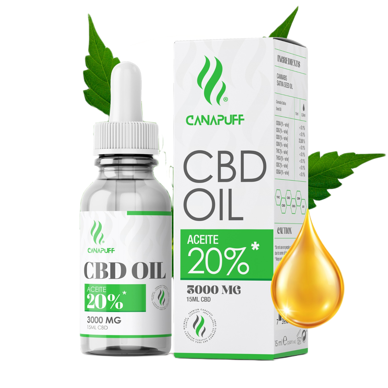 CBD Huile 20 % 15 ml