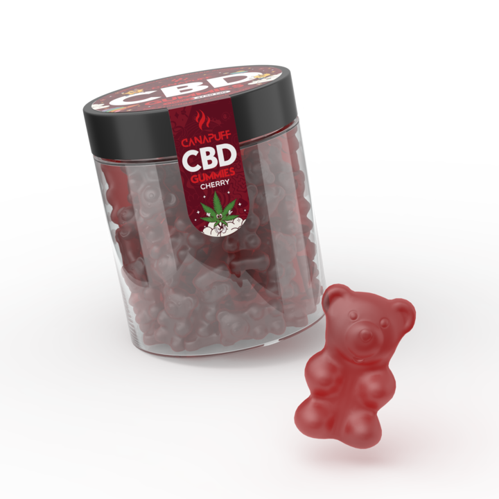 Canapuff - CBD-gumicukorkák - Cseresznye