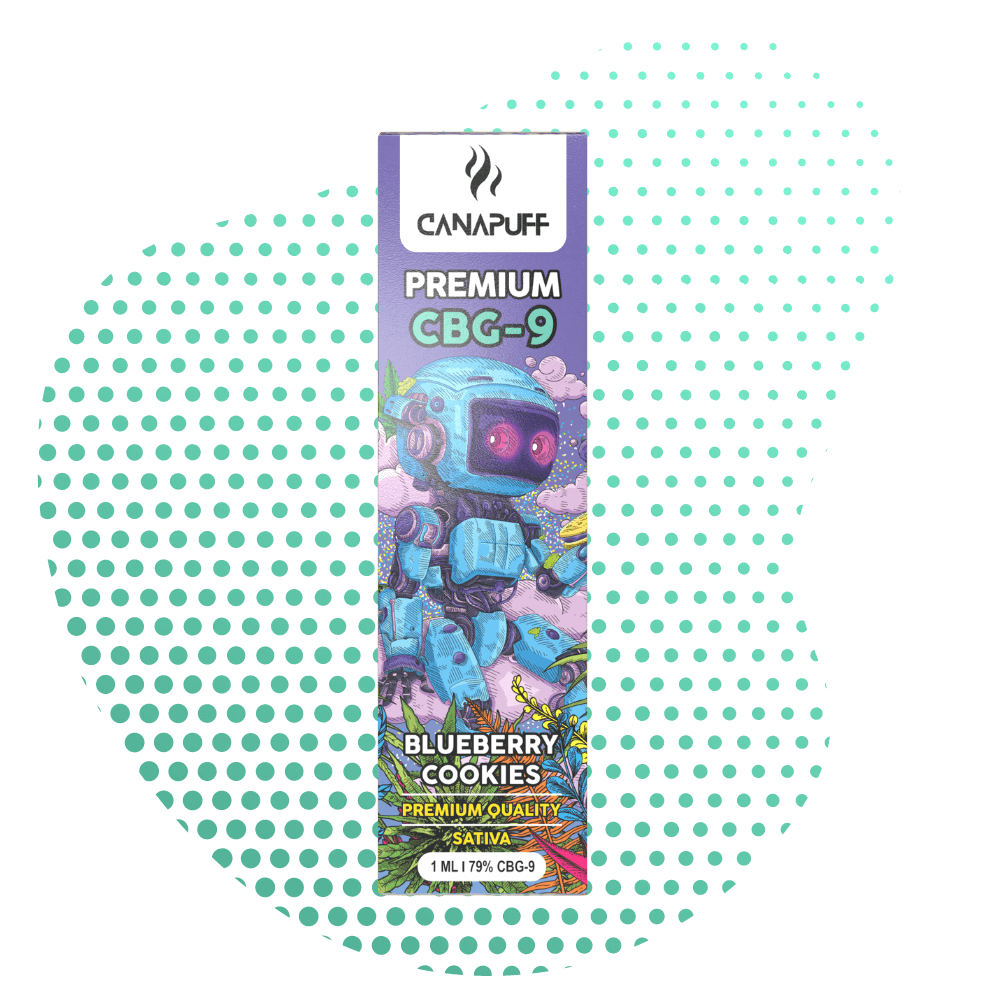 Blueberry Cookie 79% CBG9 Canapuff Vienkartinis 1ml