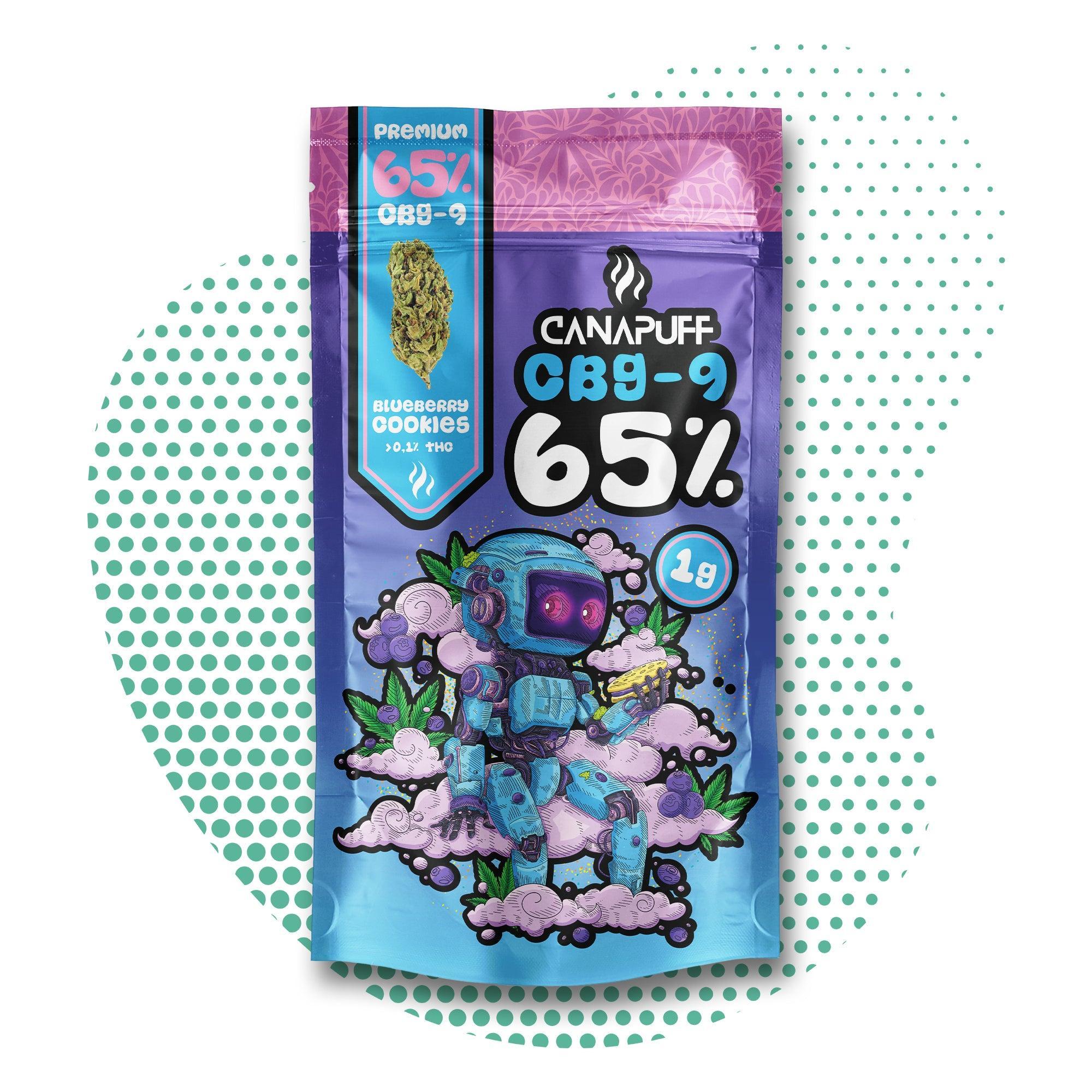 Canapuff - Blueberry Cookie 65% - CBG9 Topskud-Canapuff