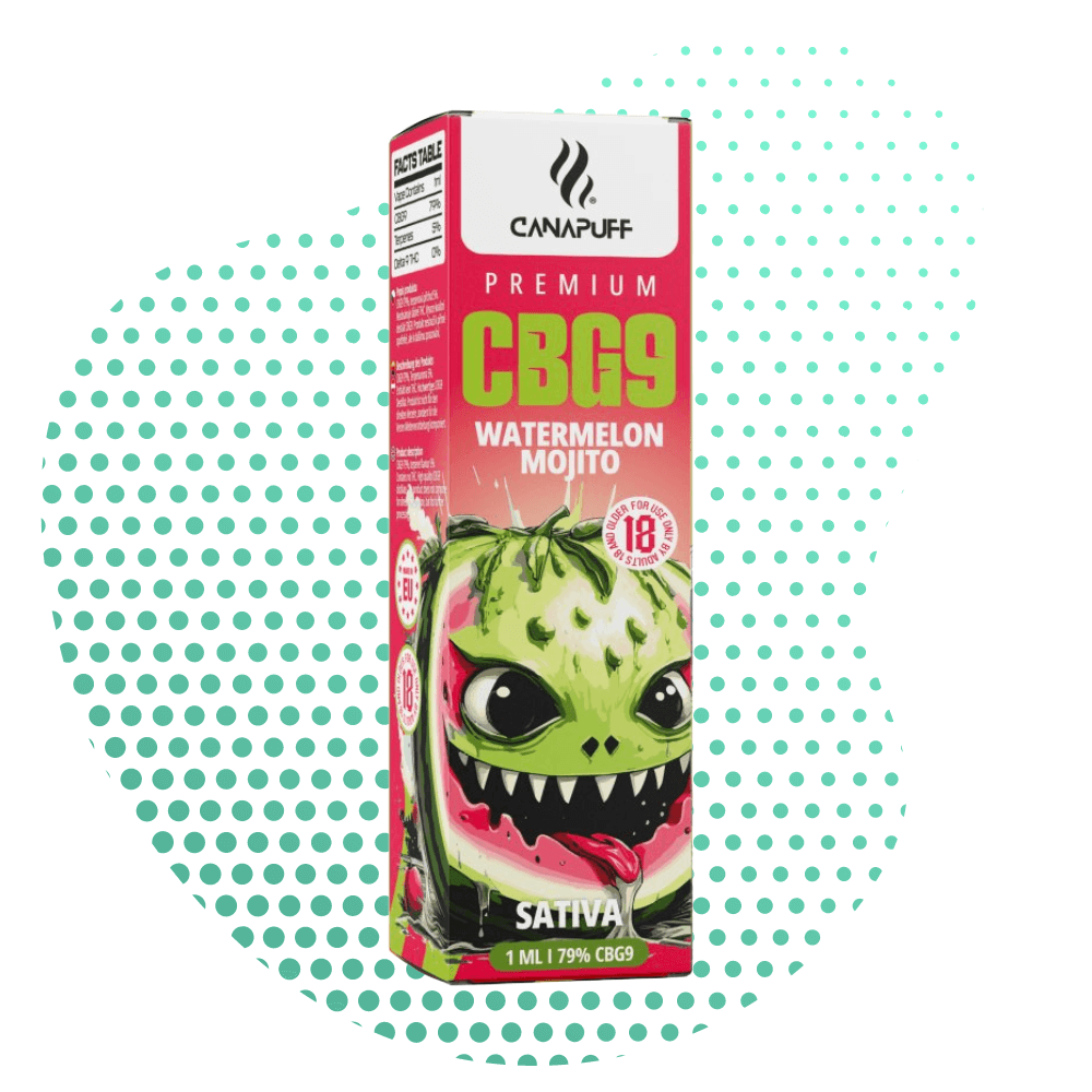 Watermelon Mojito 79% CBG9 Canapuff Vienkartinis 1ml