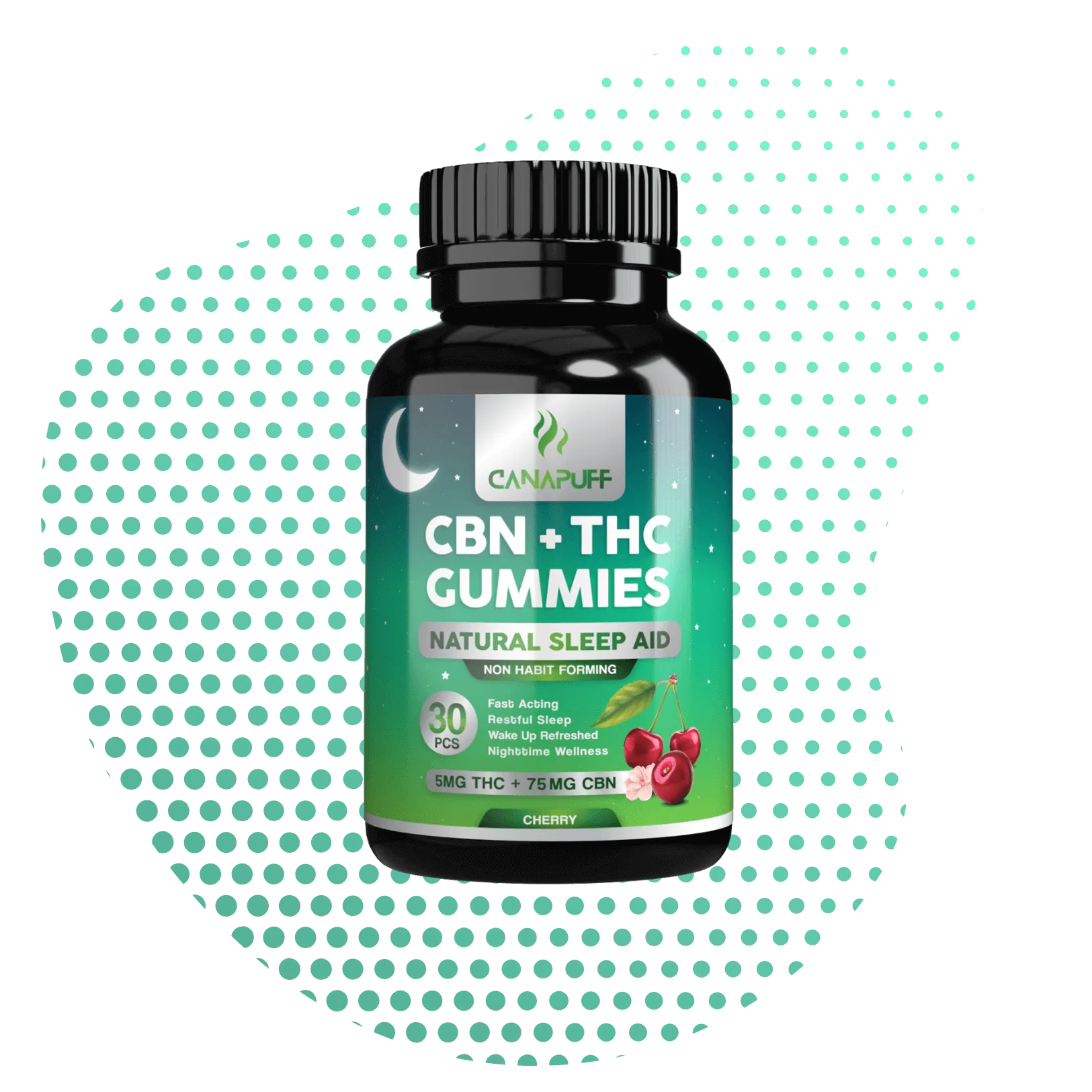 Желейні цукерки CBN+THC - Cherry-Canapuff