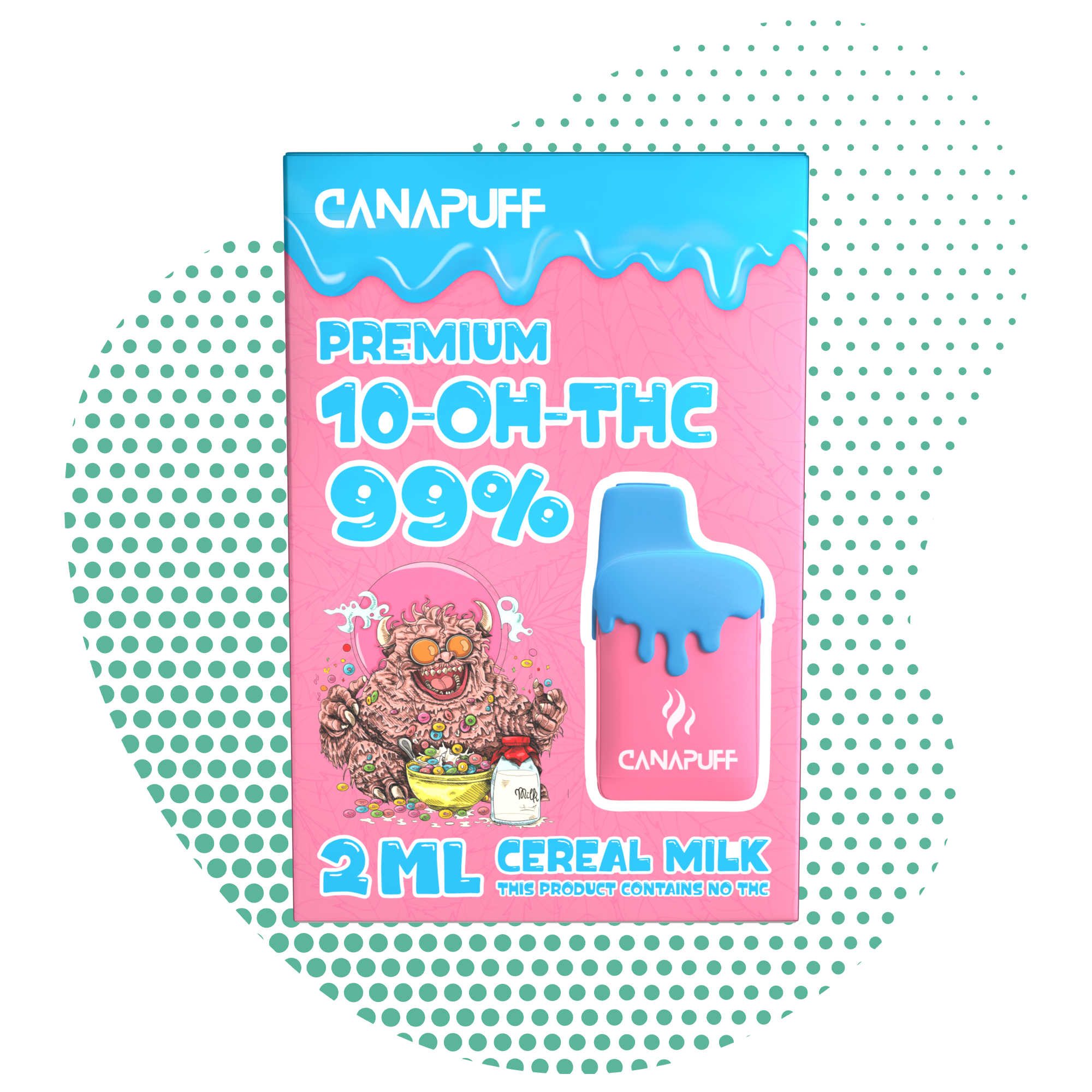 Cereal Milk 99% 10-OH-THC - Canapuff - Une utilisation - 2ml