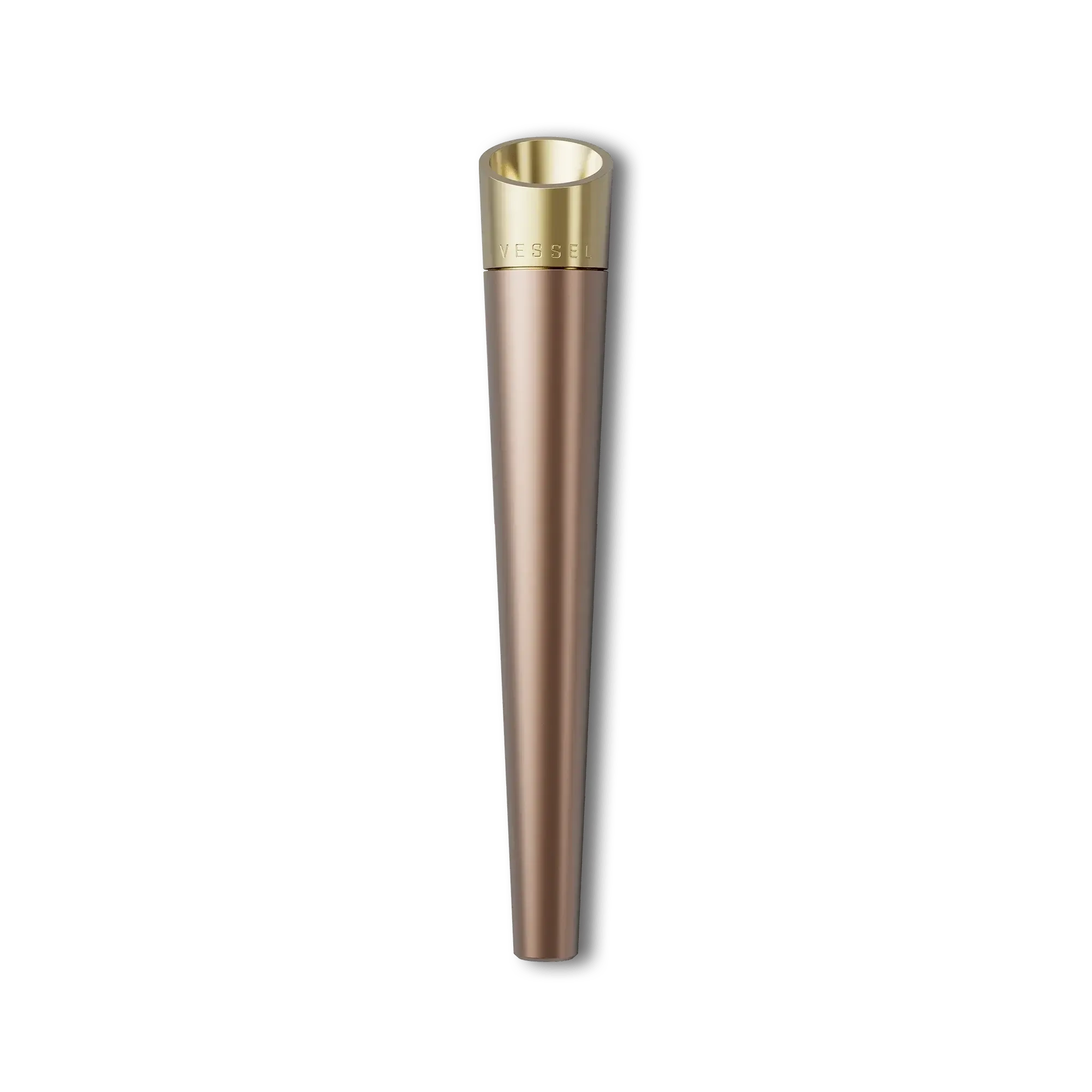 Pen Vessel en or rose avec des accents dorés