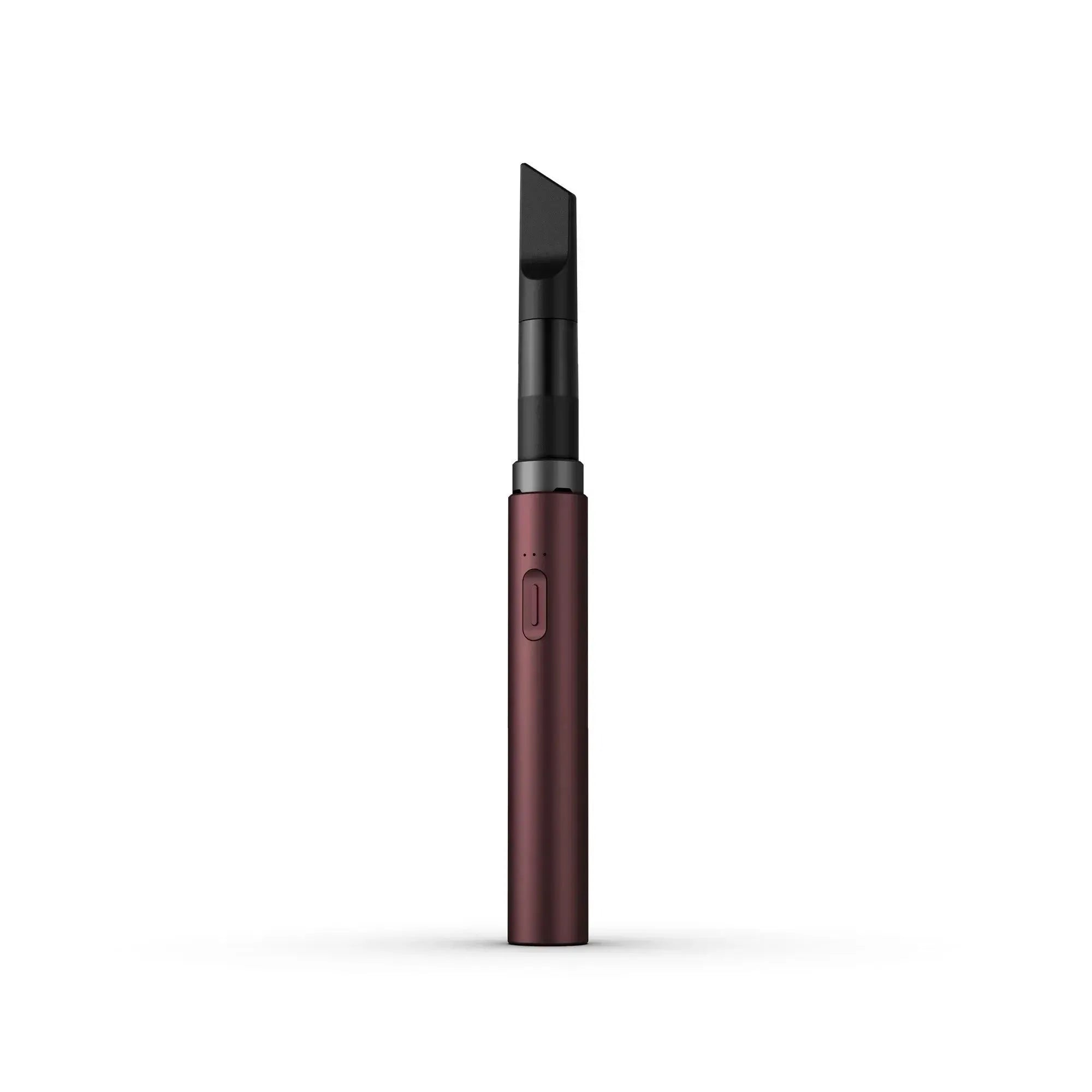 Vape pen marron avec un embout plat