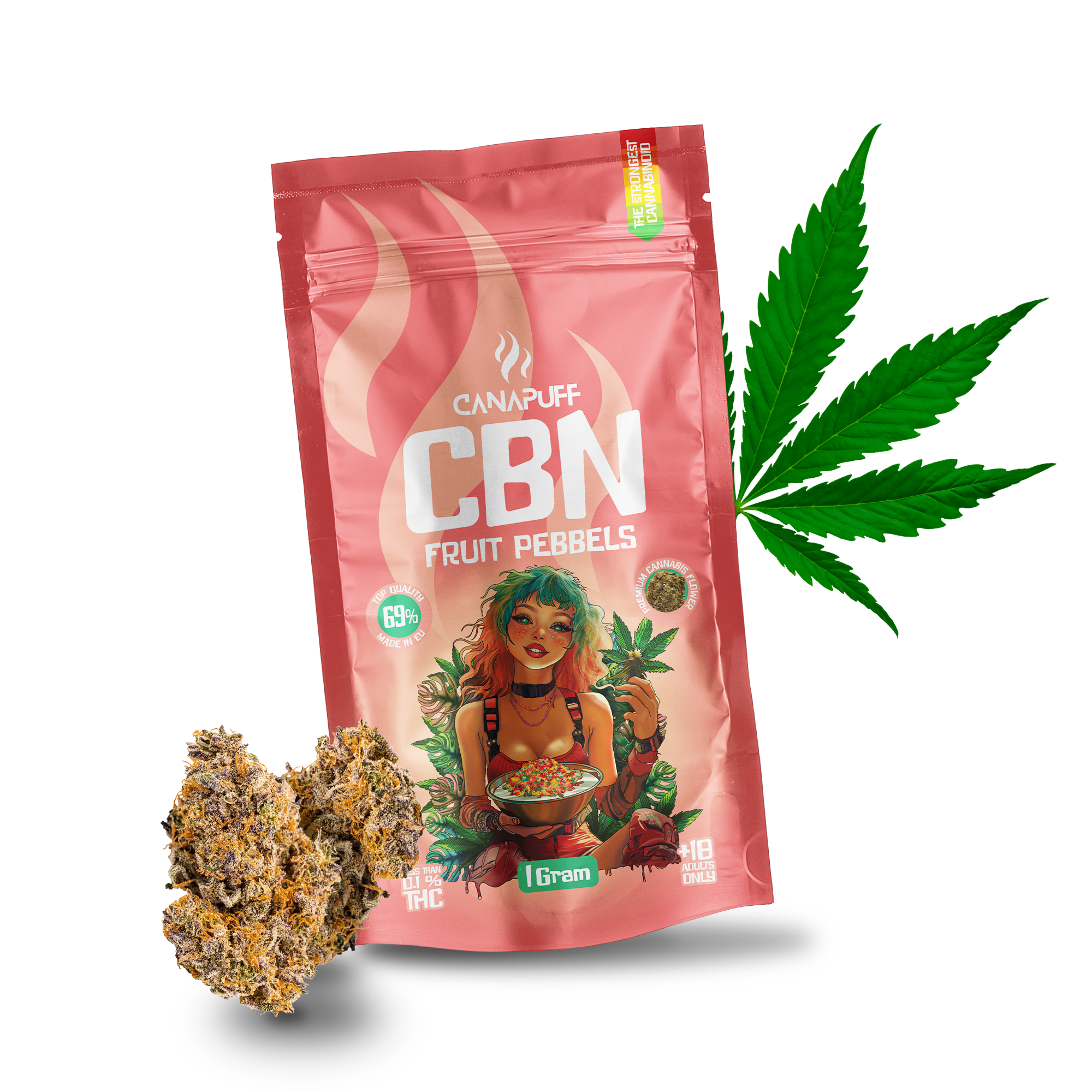 Canapuff - Fruit Pebbels 69% - CBN Flowers