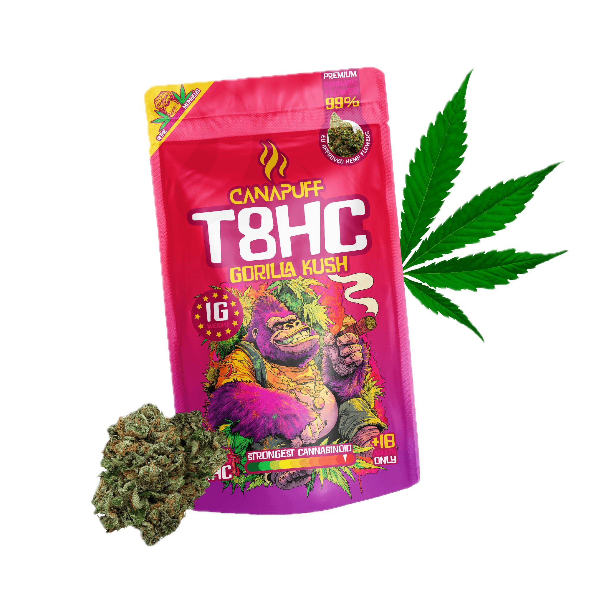 T8HC Flowers Gorilla Kush 99%