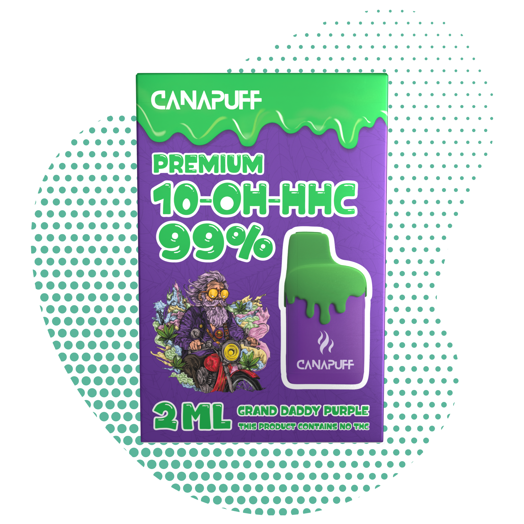 Grand Daddy Purple 99% 10-OH-HHC - Canapuff - Μία Χρήση - 2ml
