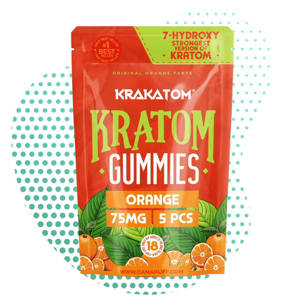 Canapuff - 7 - Hydroxy Kratom Gummies - Arancia Canapuff