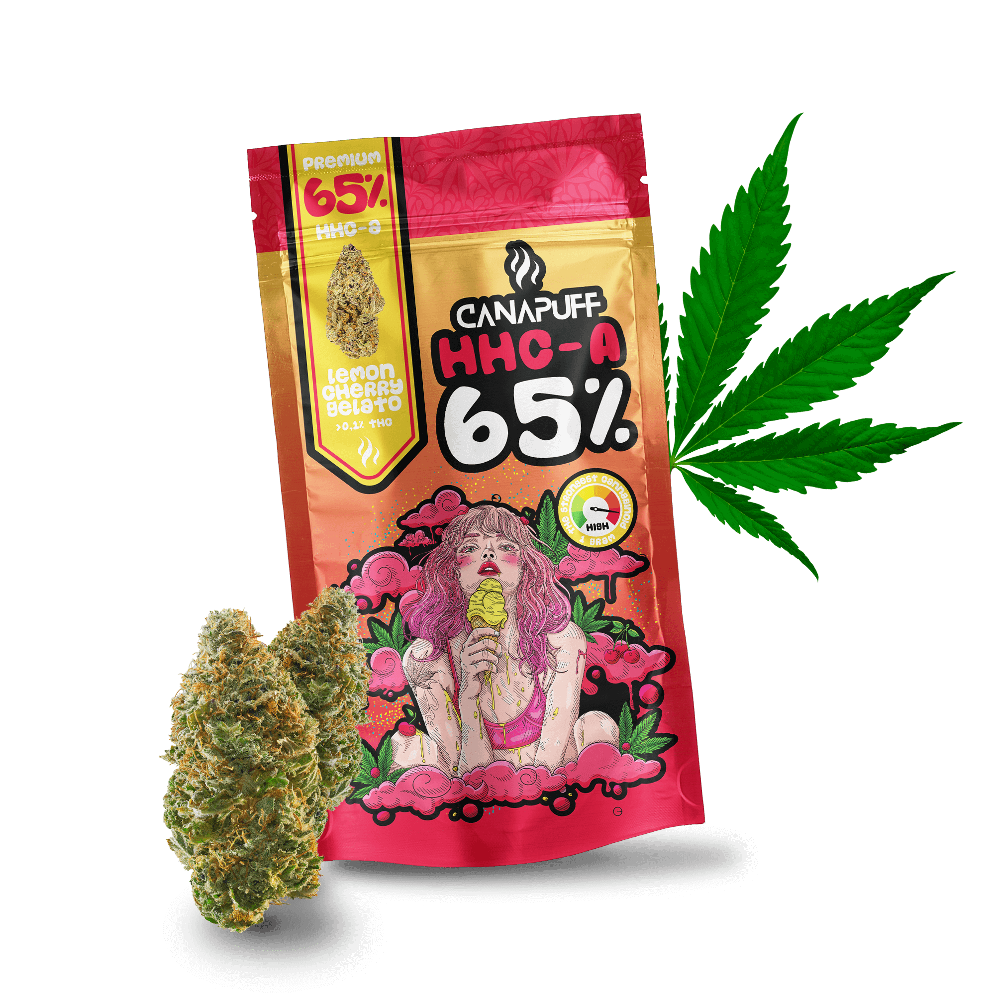 HHC-A Květy Lemon Cherry Gelato 65%