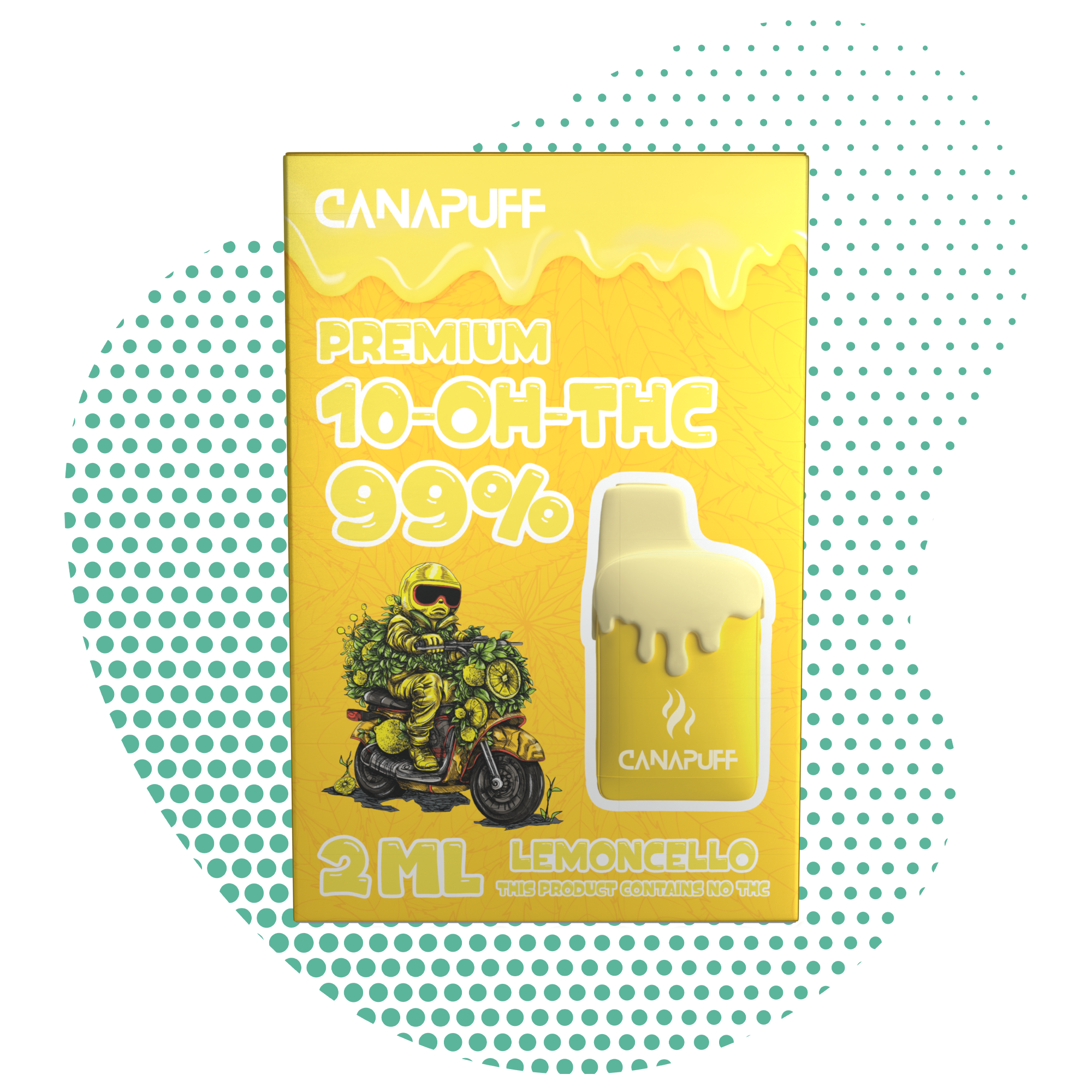 Lemoncello 99% 10-OH-THC - Canapuff - Une utilisation - 2ml