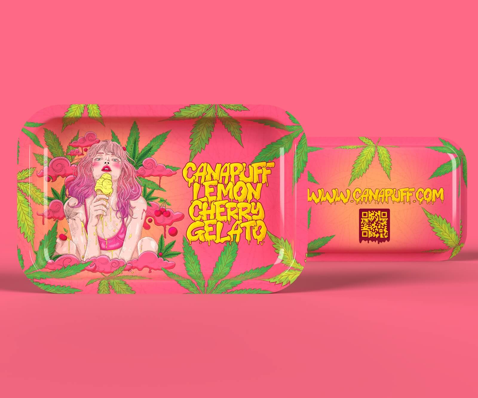 Bandeja para liar Canapuff - Lemon Cherry Gelato - extragrande