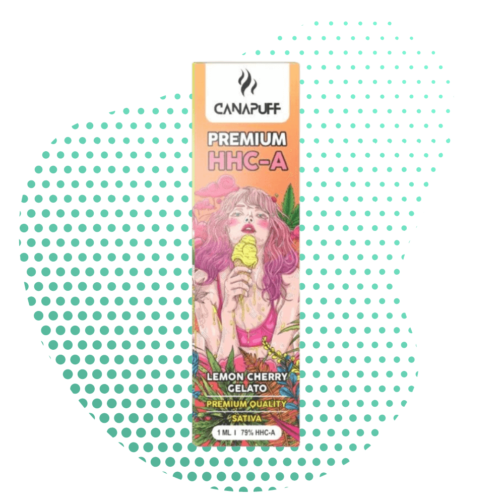 Lemon Cherry Gelato 79% HHC-A - Canapuff - Μία Χρήση - 1ml Canapuff