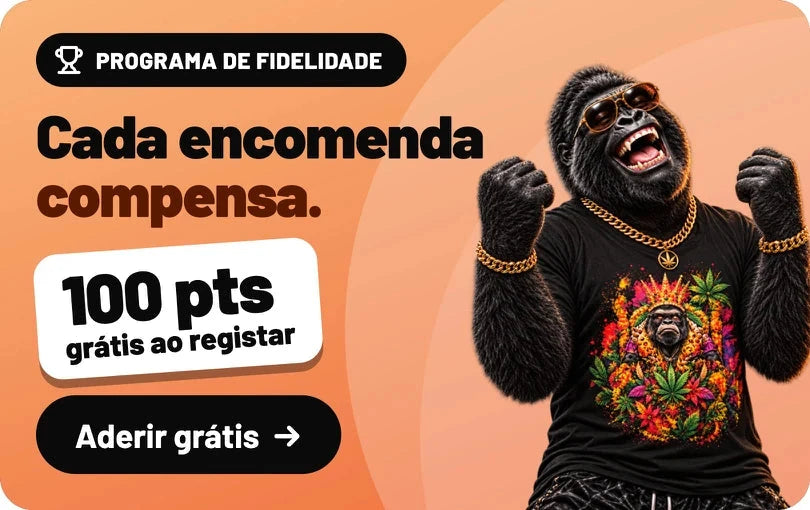 Programa de fidelidade: Cada encomenda compensa. 100 pts grátis ao registar. Aderir grátis