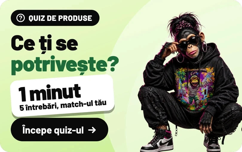 Quiz de produse: Ce ți se potrivește? 1 minut, 5 întrebări, match-ul tău. Începe quiz-ul