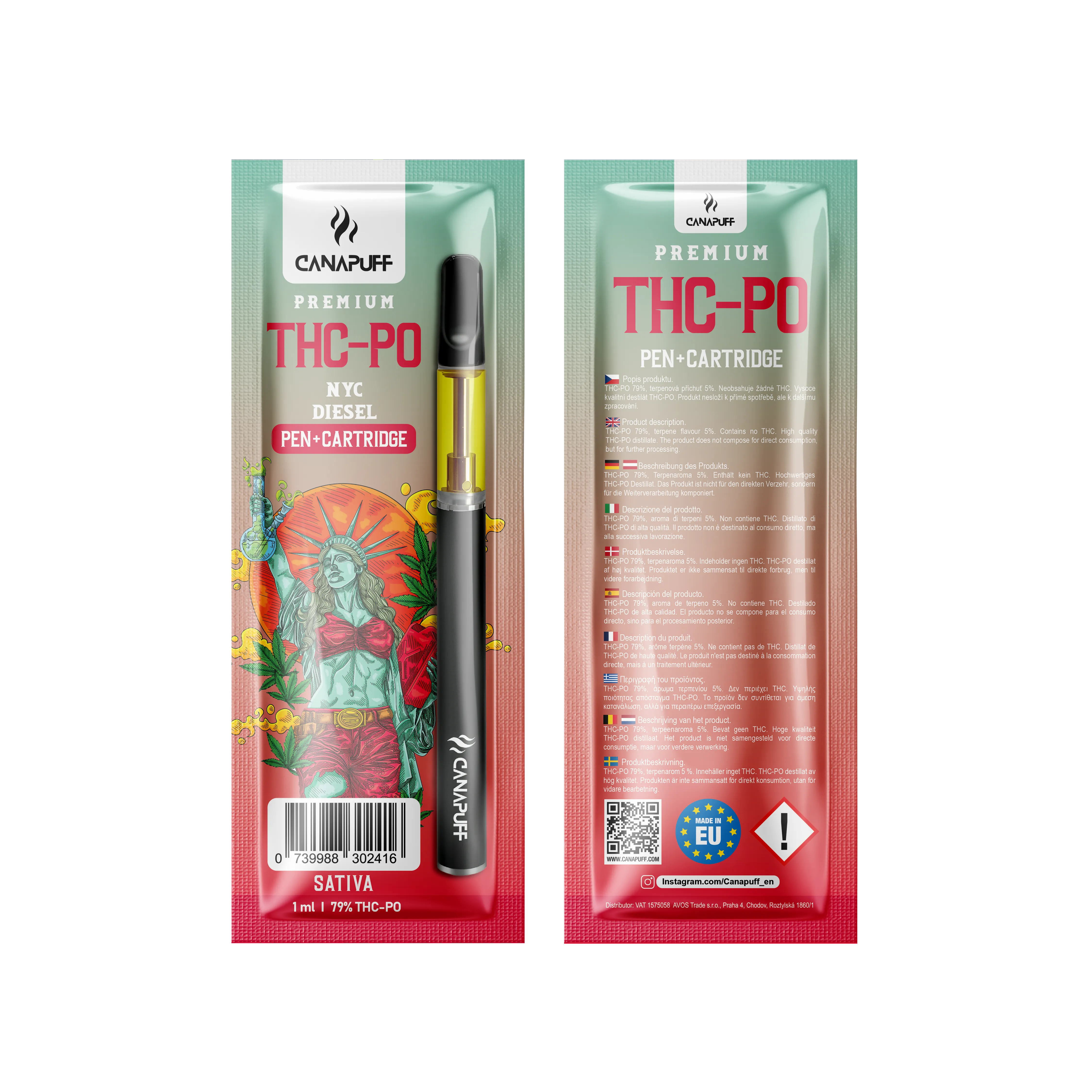 Canapuff NYC Diesel THC po 79 Pen Cartouche