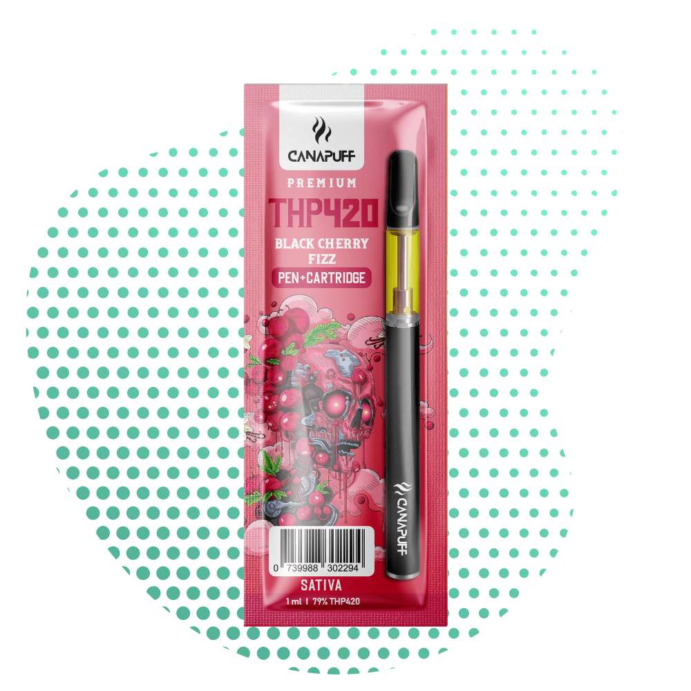 Canapuff - Black Cherry Fizz - THP420 79% - Pen+Kartridż Canapuff