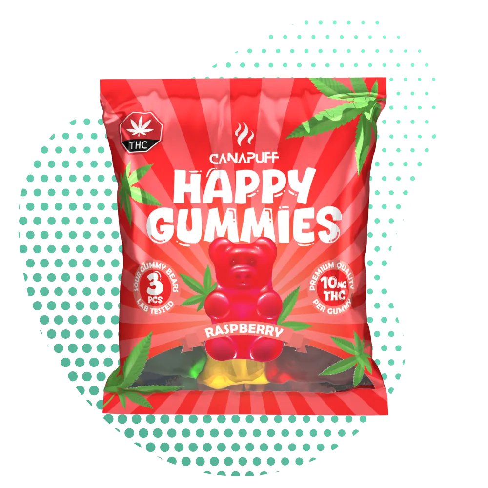 THC Gummies Raspberry-Canapuff