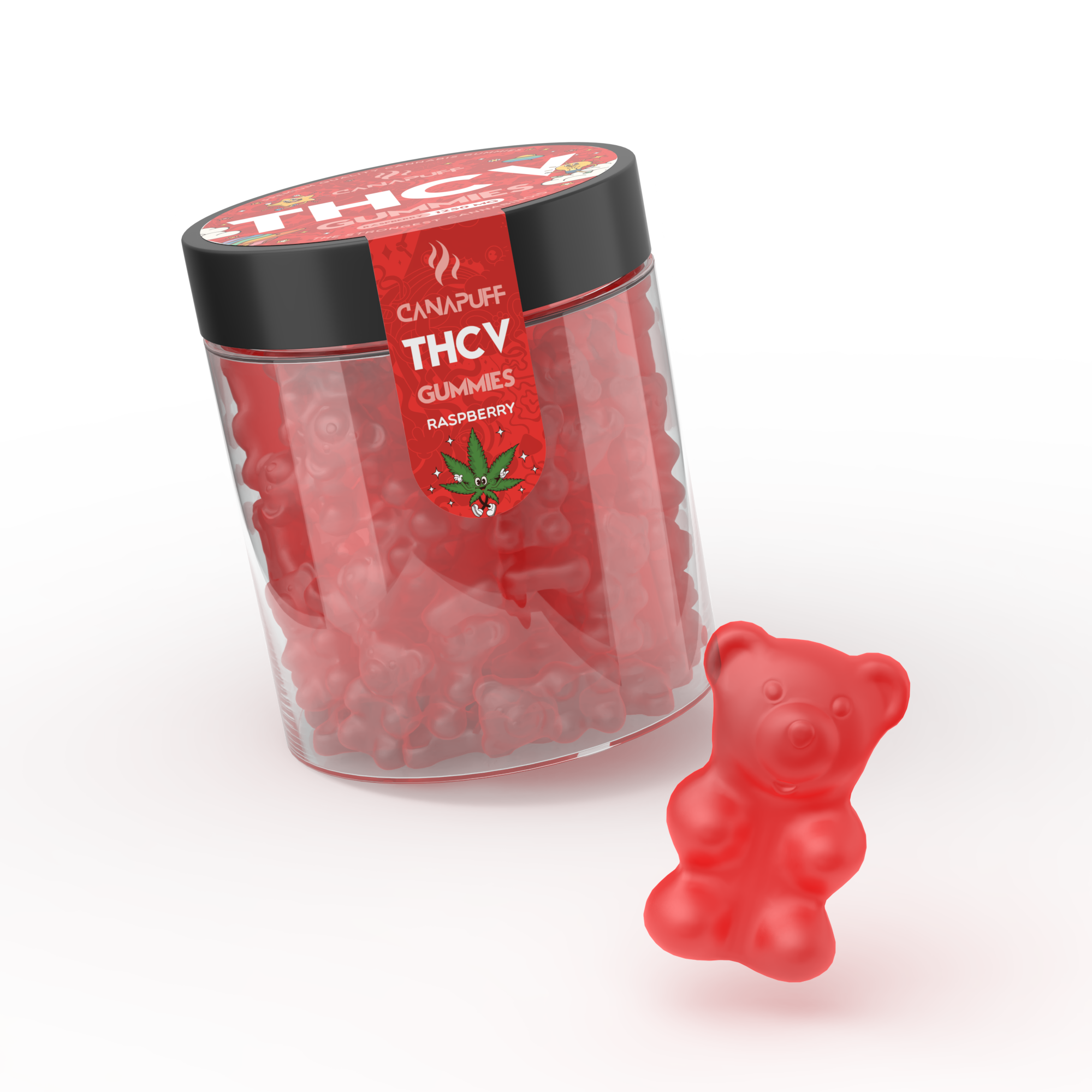 Canapuff - THCv gumicukor - málna