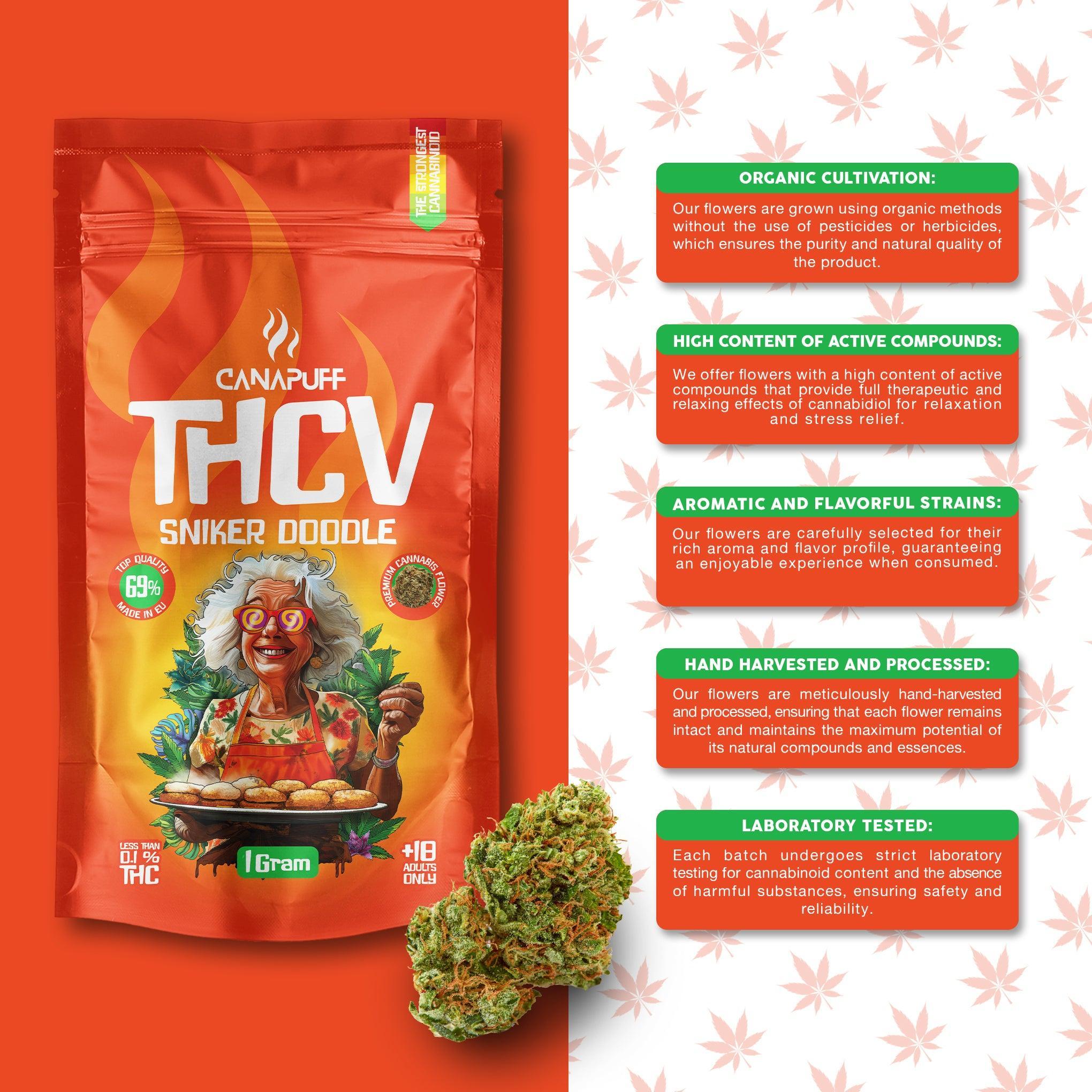 Canapuff - Sniker Doodle 69% - THCv Květy-Canapuff