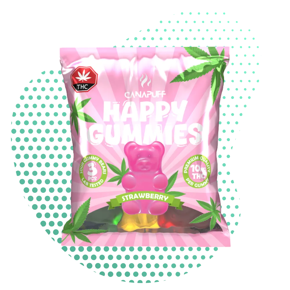 THC Gummies Strawberry 3 Piece