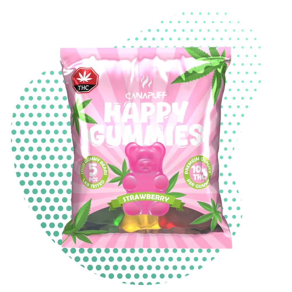 THC Gummies Strawberry 5 Piece