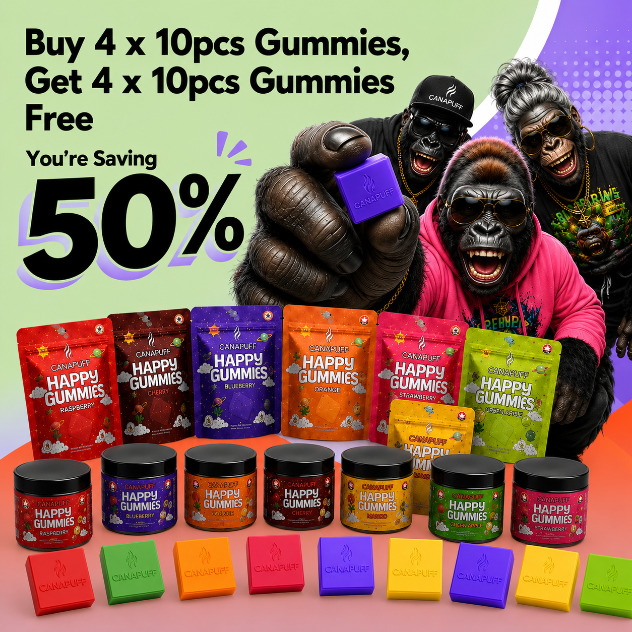 Gummy Bundle: Kup 4 a získej 4 zdarma