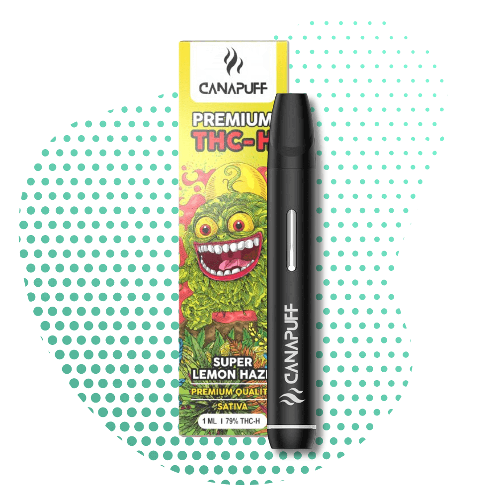 Super Lemon Haze 79% THC H Canapuff Vienkartinis naudojimas 1ml