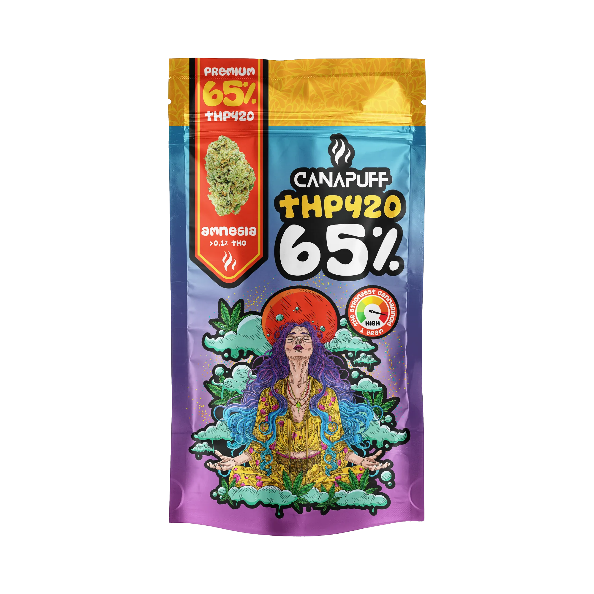 Canapuff - Amnesia 65% - THP420 Flores-Canapuff