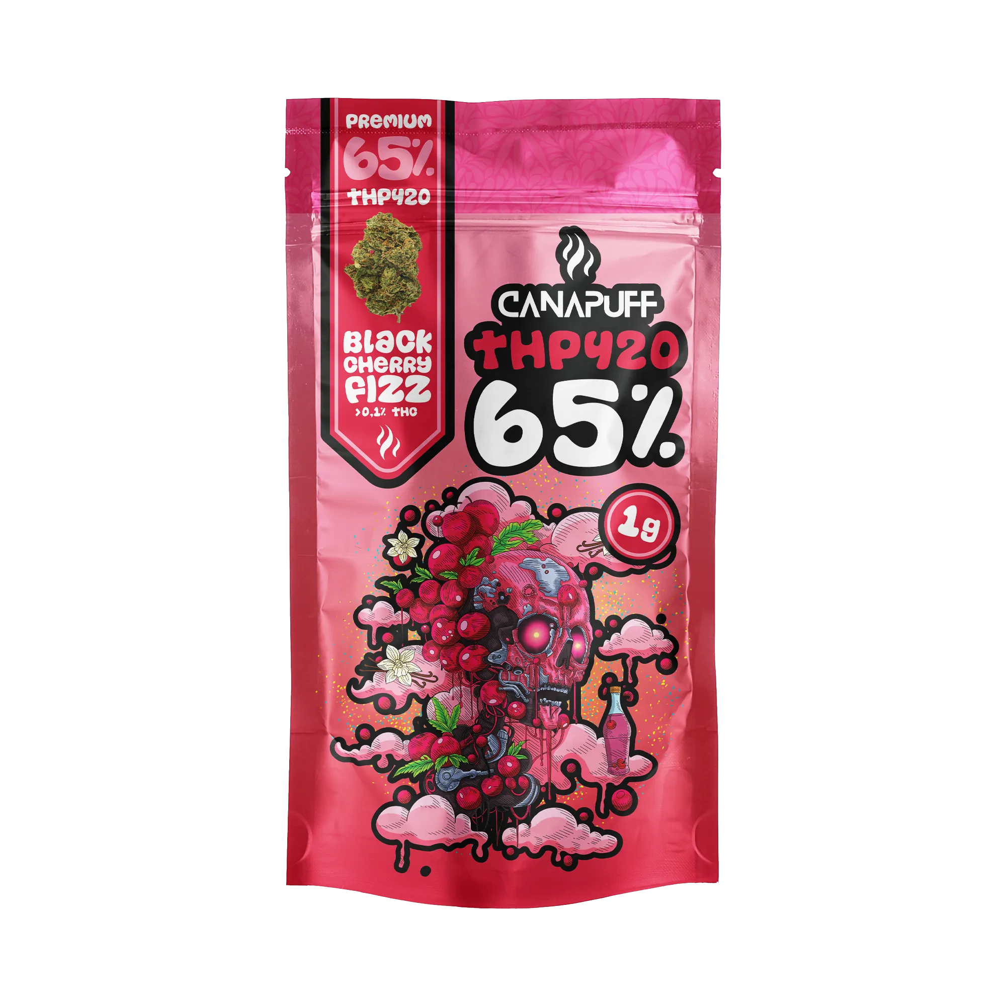 Black Cherry Fizz 65% - Flores THP420-Canapuff