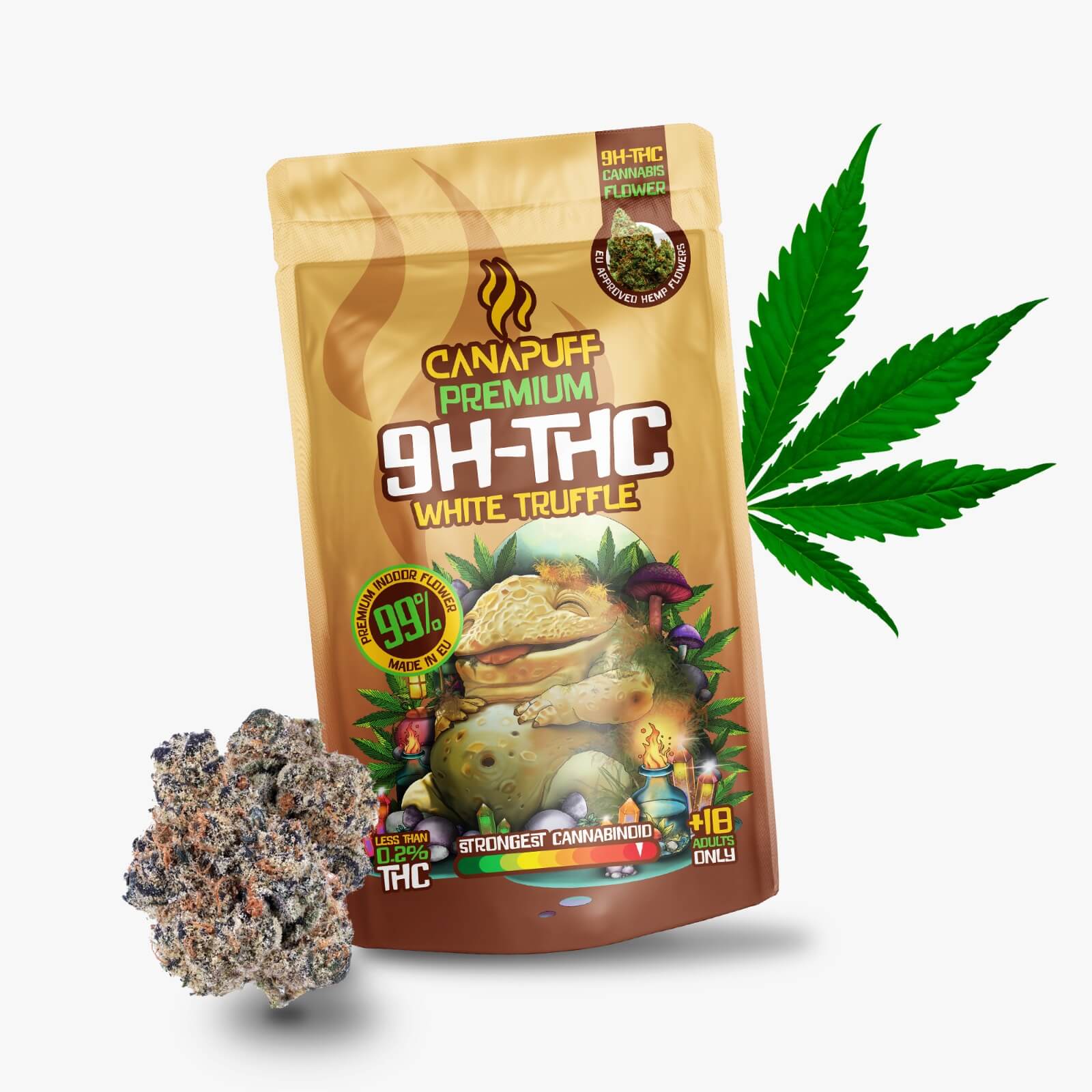 9H-квітки ТГК White Truffle 99%