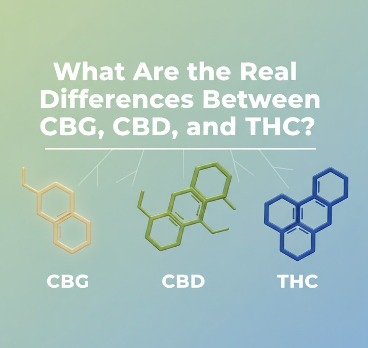 What Are the Real Differences Between CBG, CBD, and THC?
