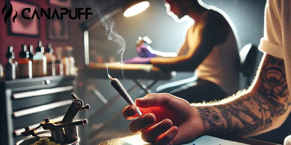 ryg cannabis før en tatovering, cannabis, tatovering, tips