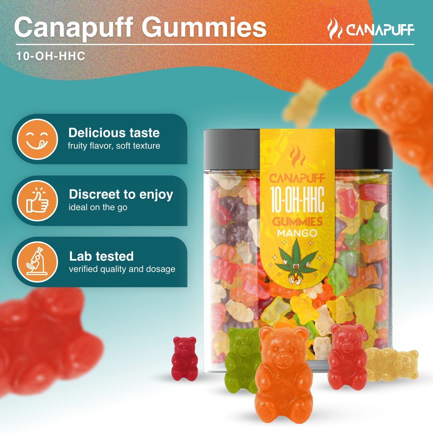 10-OH-HHC Gummies - Mango - Canapuff