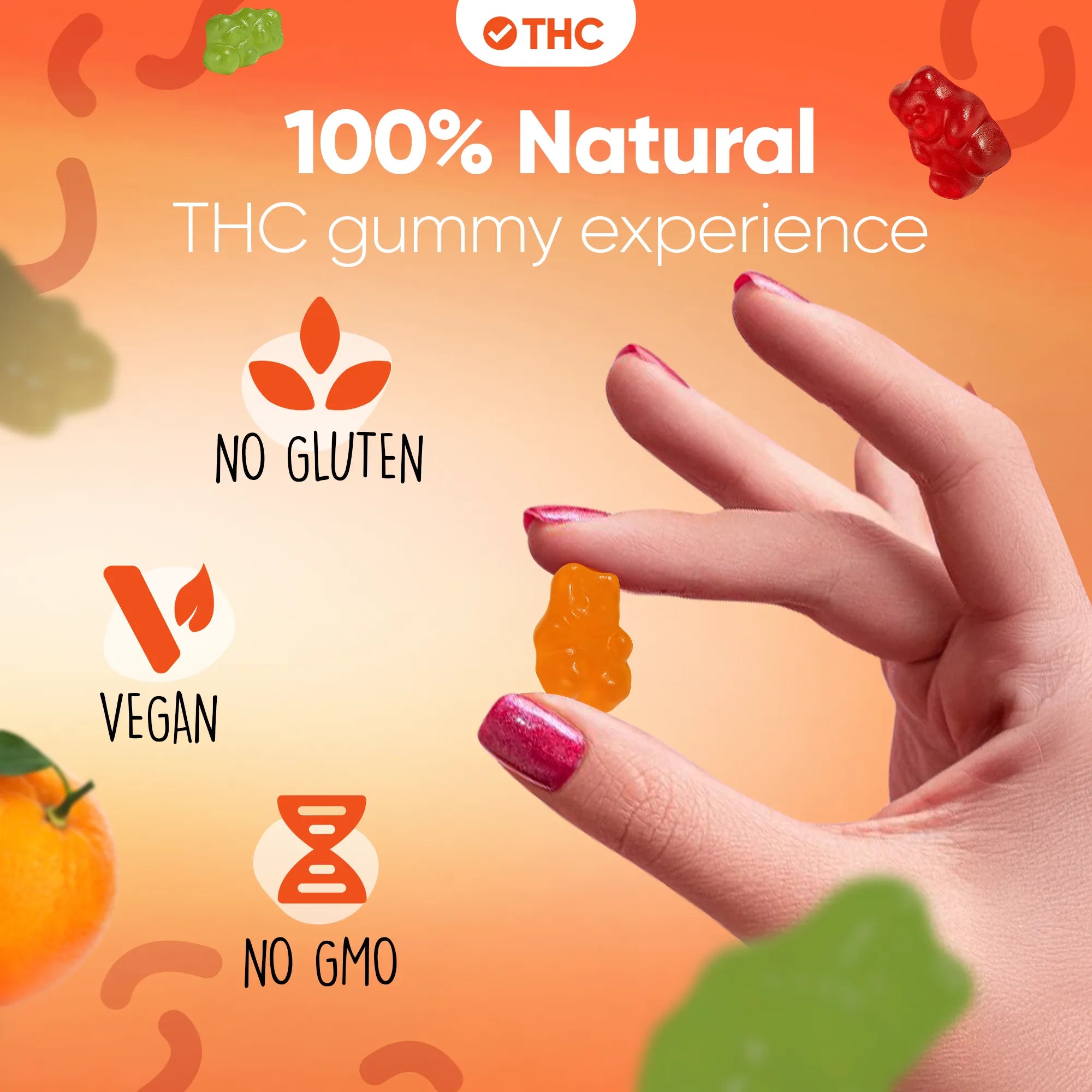 THC Gummies Orange
