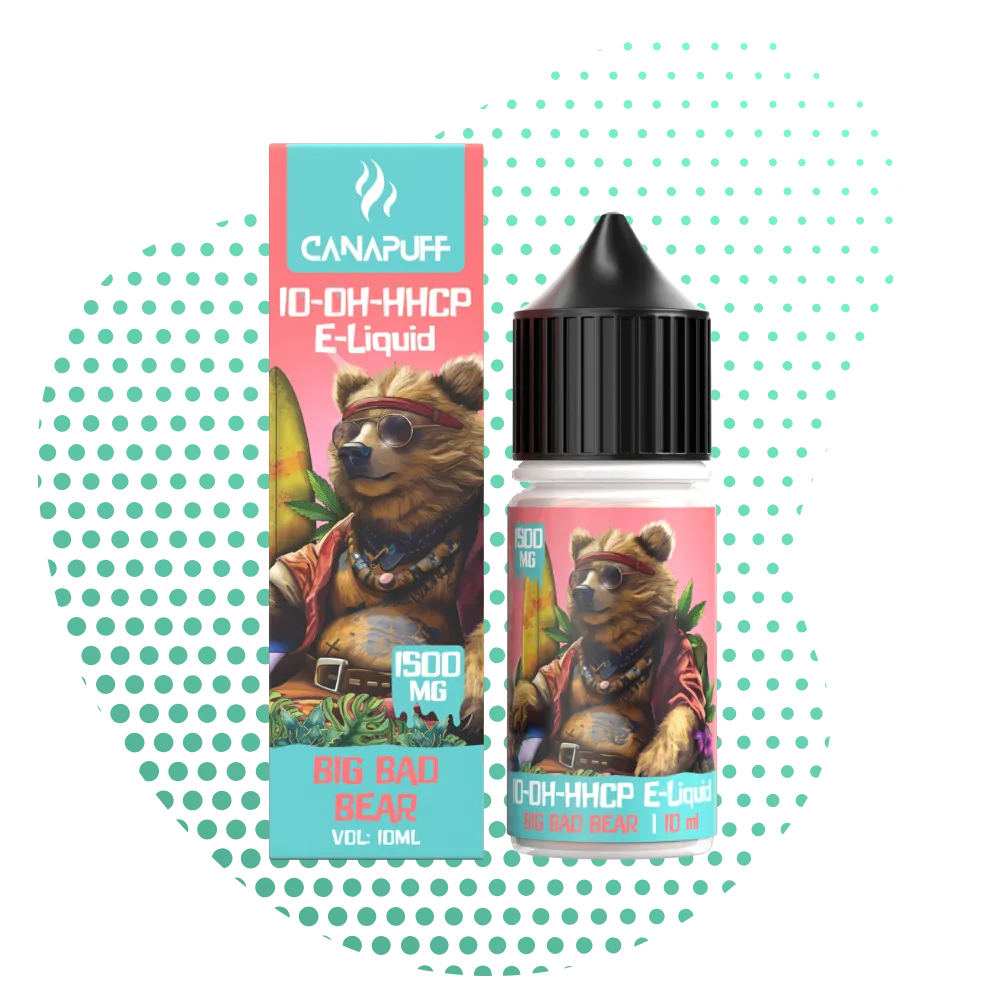 Shop 10-oh HHCP Liquid 1% 500mg Big Bad Bear - Canapuff