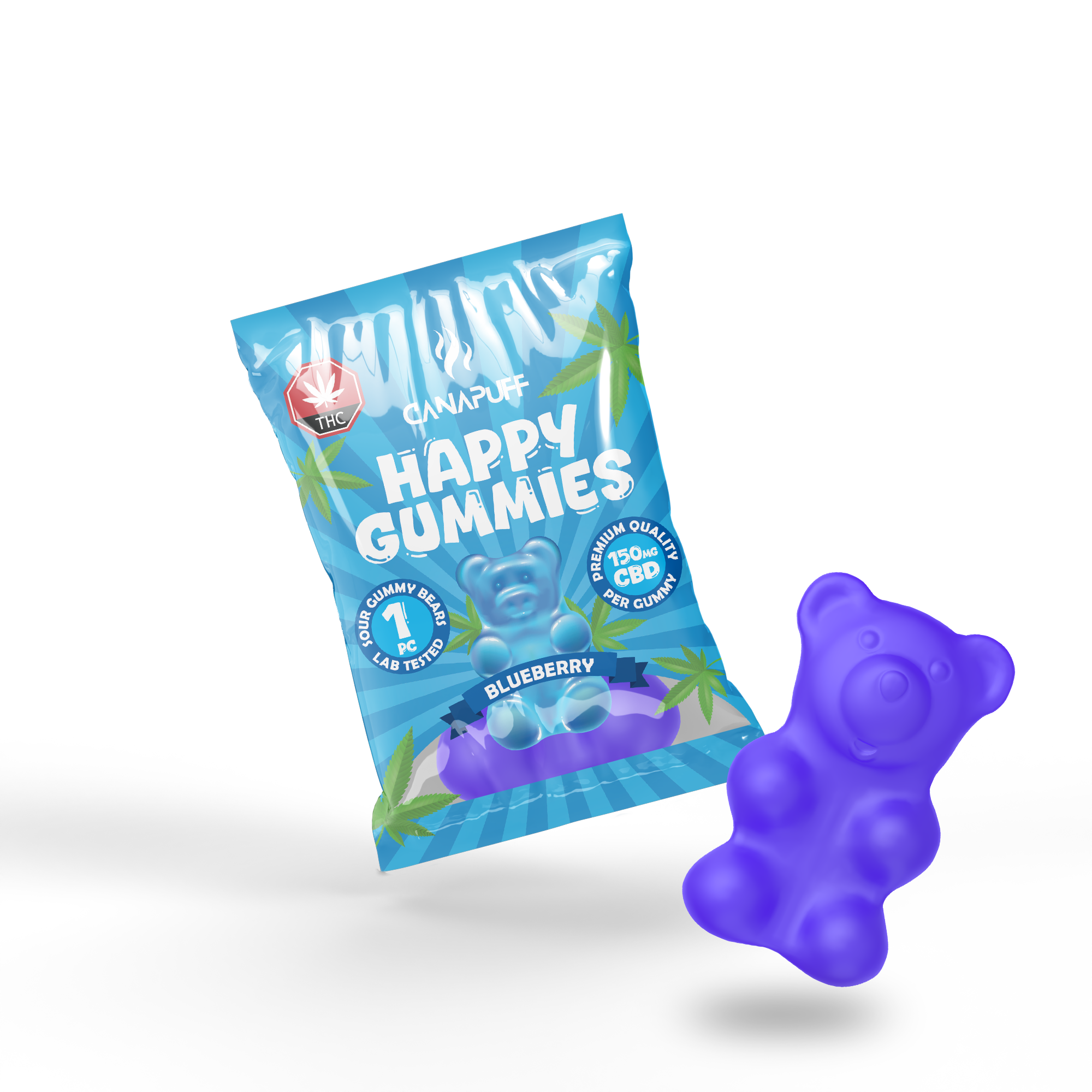 Canapuff - CBD Gummies - Mirtillo