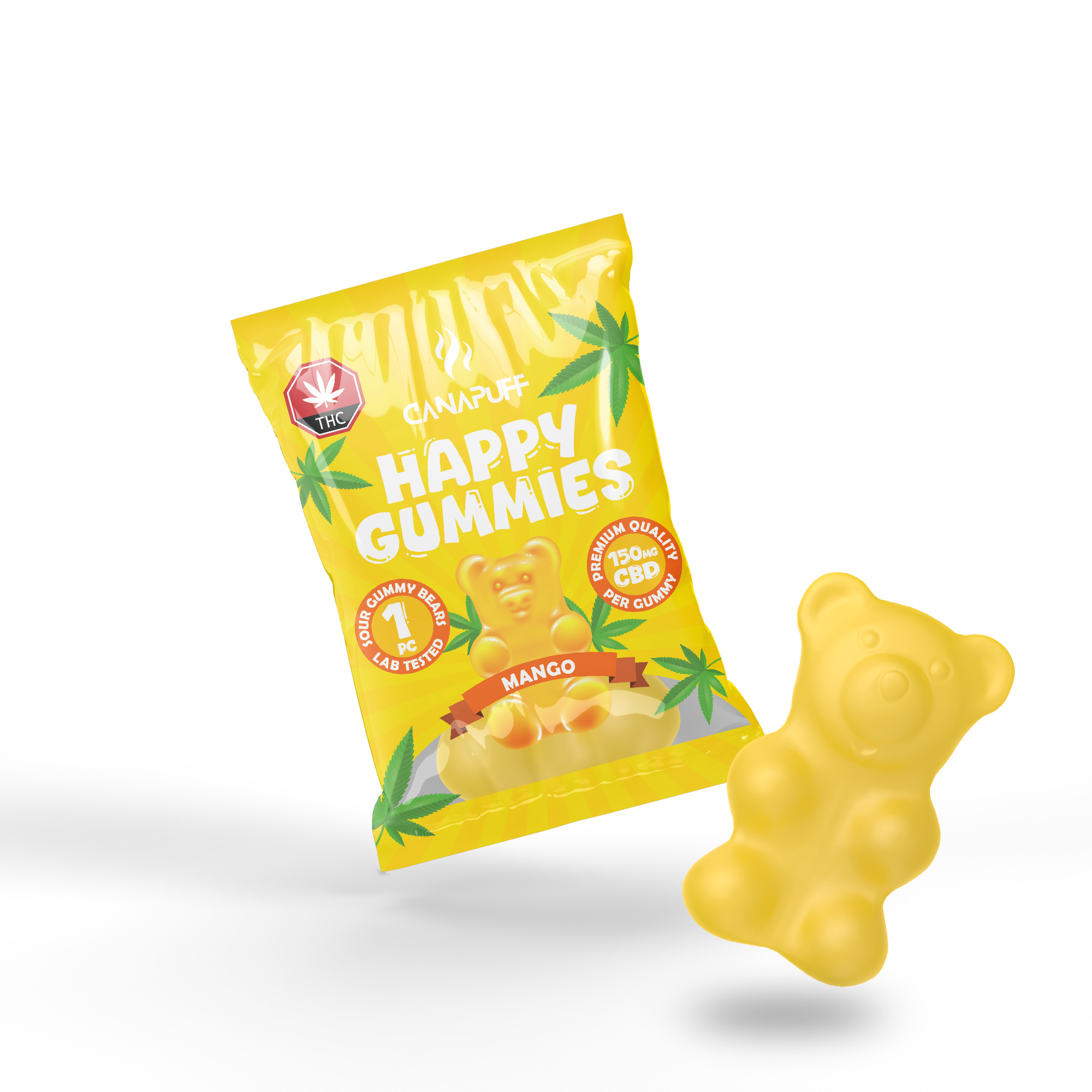 Canapuff - CBD Gummies - Mango