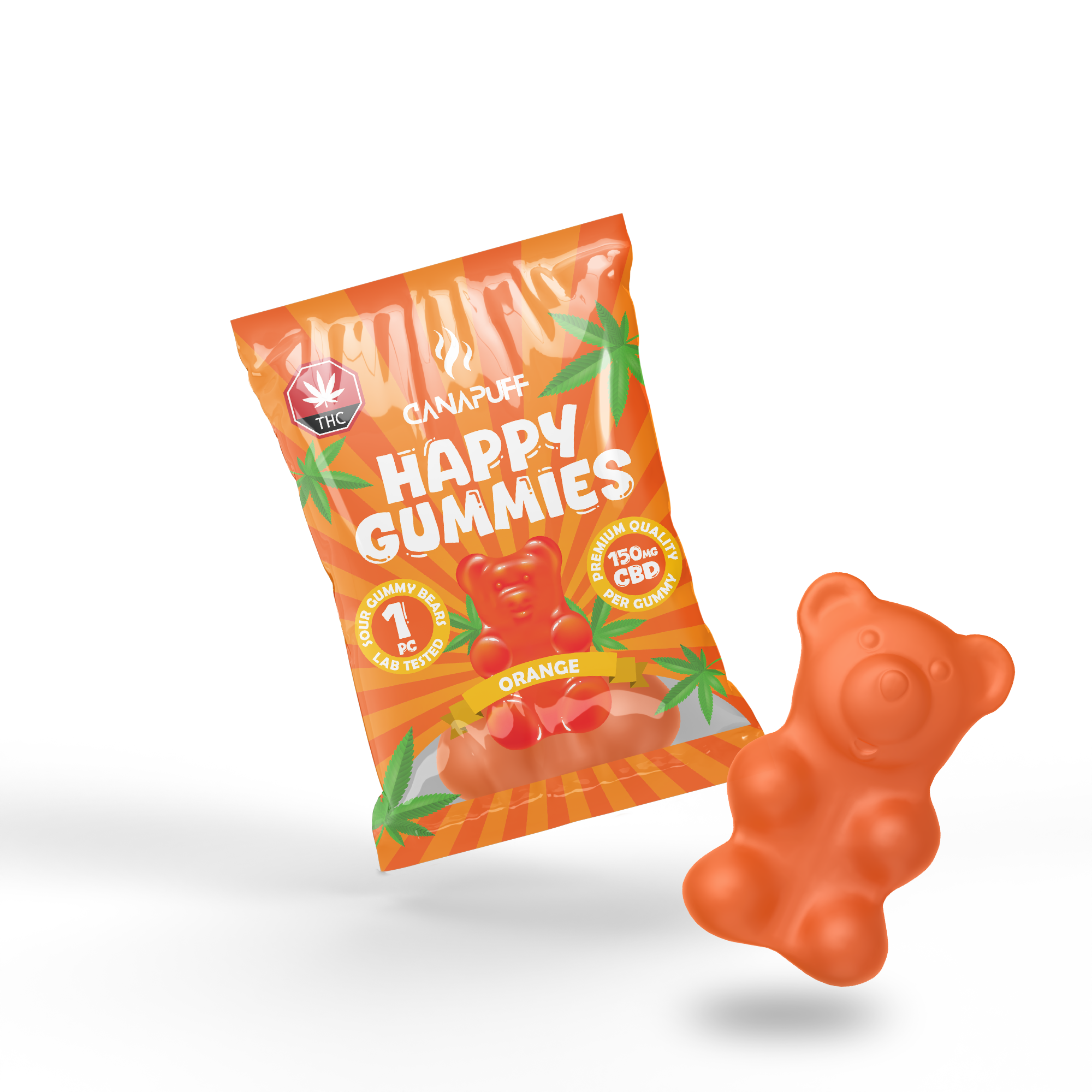 Canapuff - CBD Gummies - Arancia