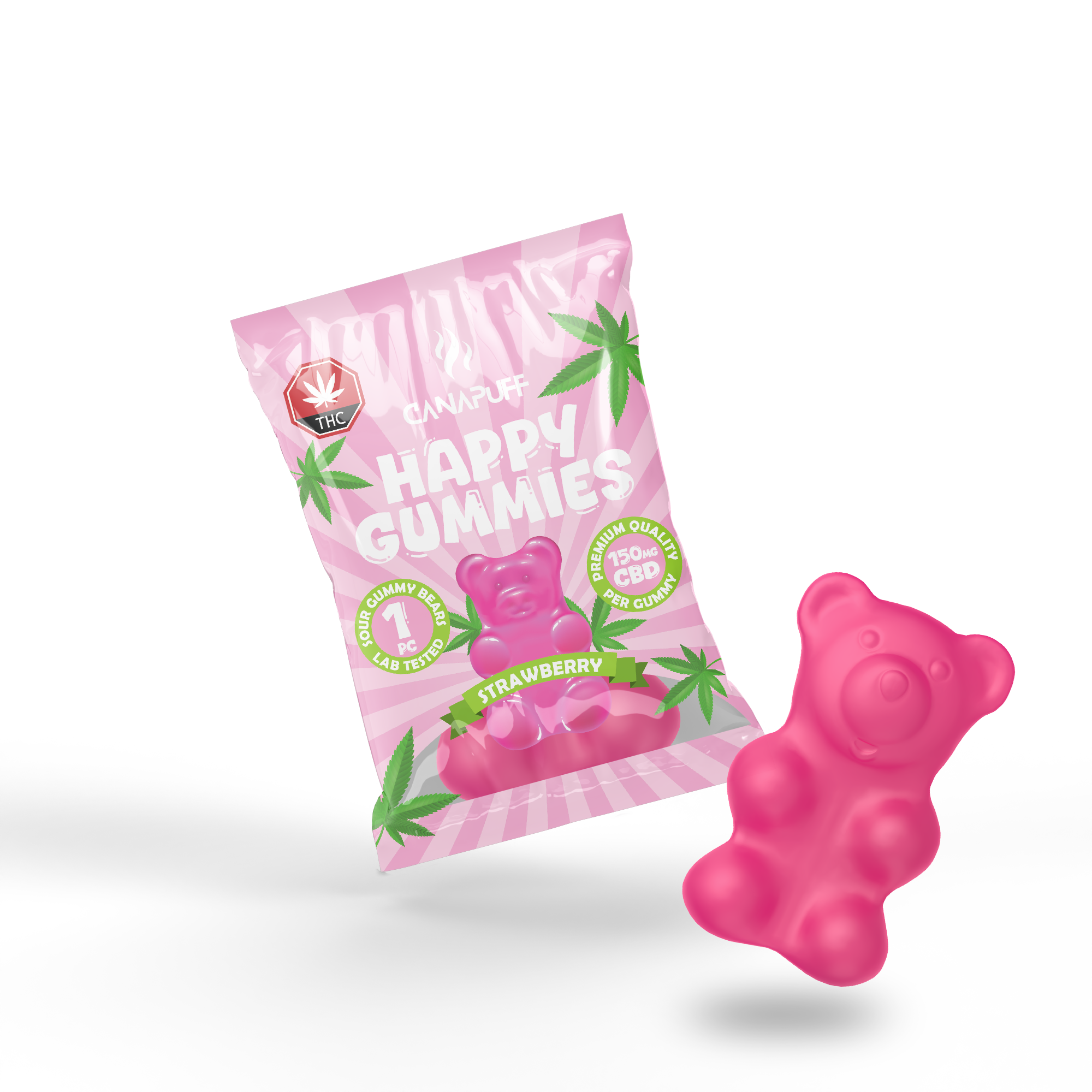 Canapuff - CBD Gummies - Fragola