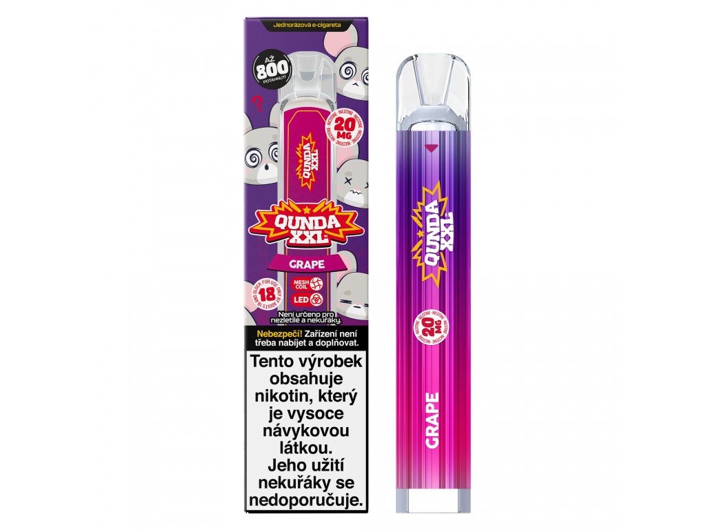 vape xxl Nicotine Vape: Qunda XXL Grape 🍇